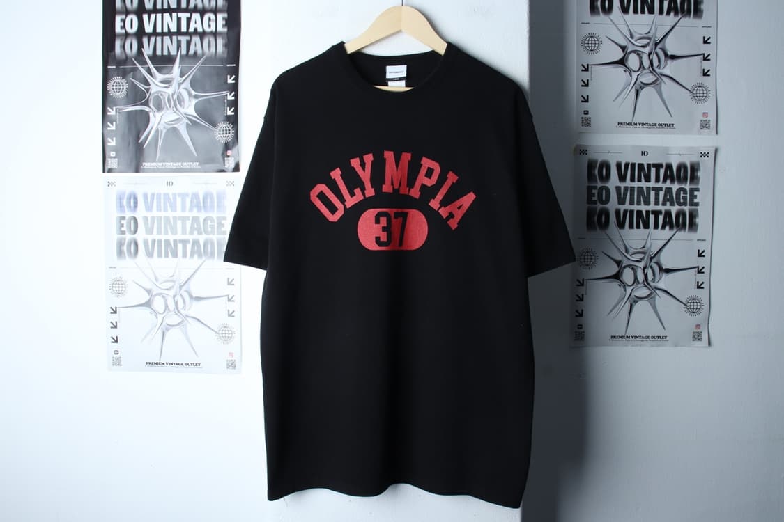 (L-XL) 아웃스탠딩 반팔 티셔츠 빅로고 레드 올림피아-7B5D 상품이미지2