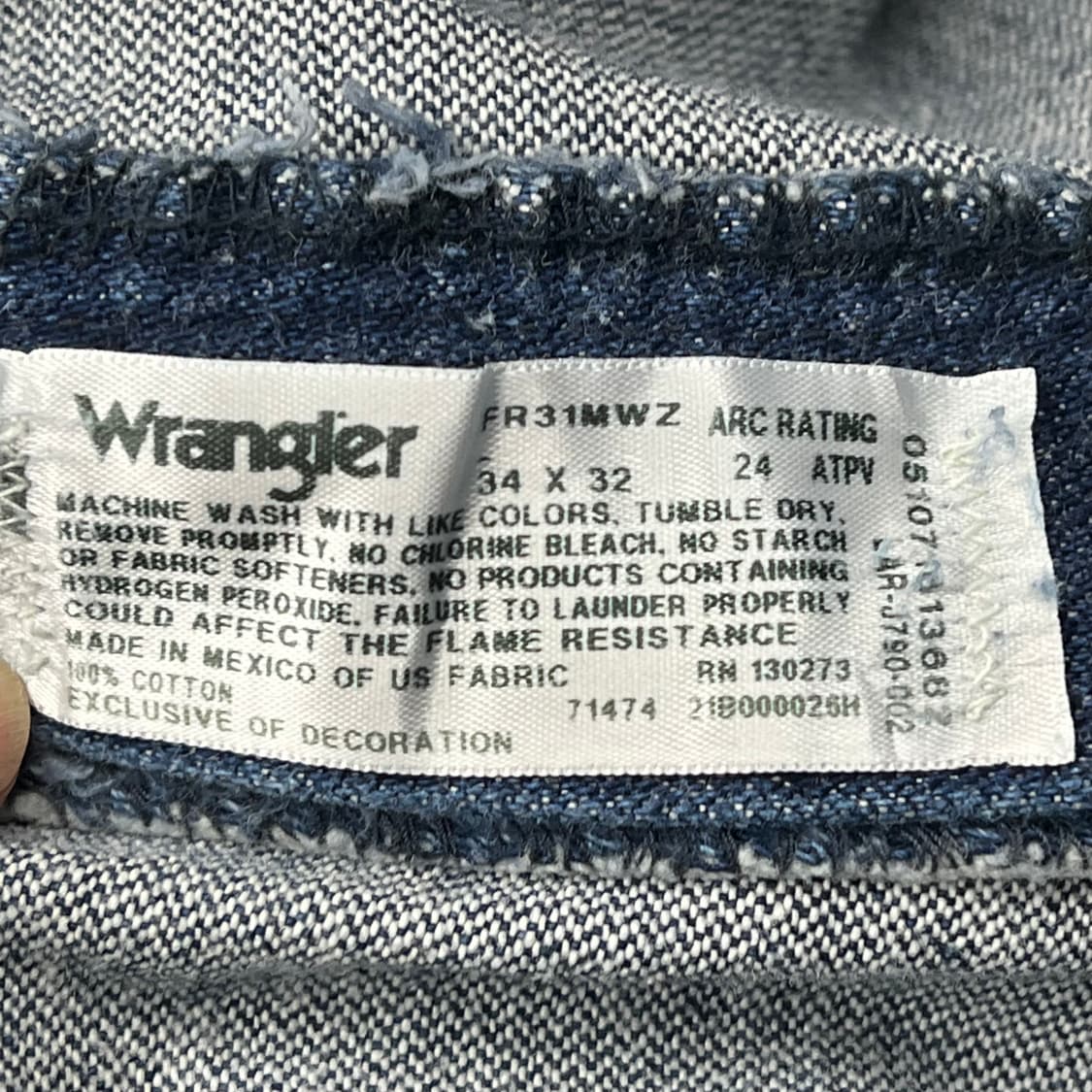 랭글러 워크 데님팬츠 s09502 상품이미지9