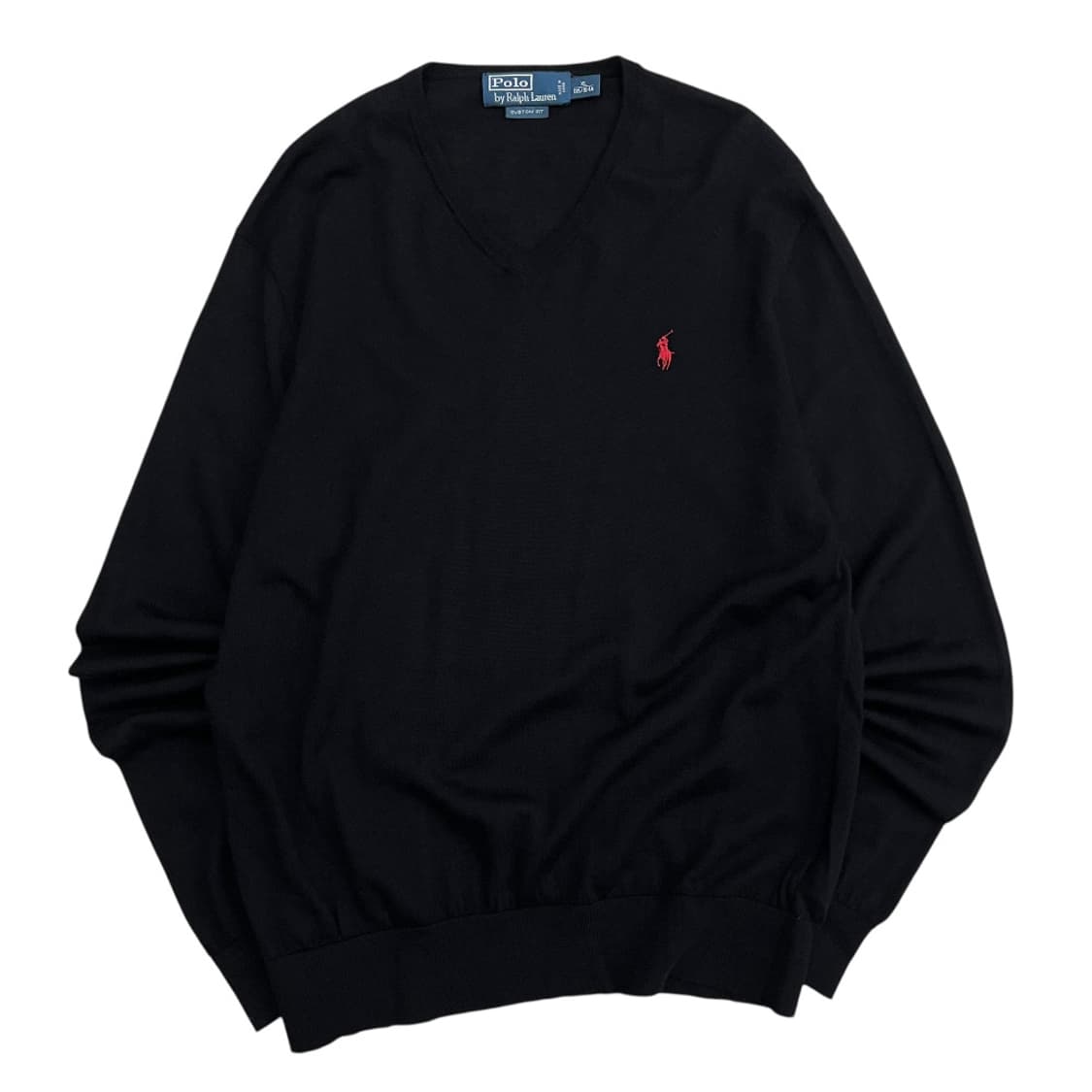 폴로 랄프로렌 레드포니 블랙 브이 니트 XL 상품이미지2