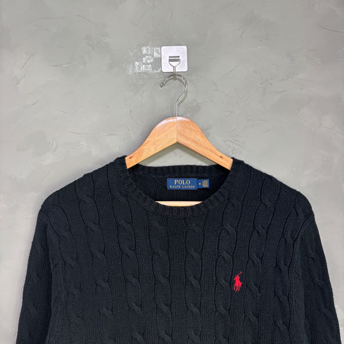 폴로 랄프로렌 꽈배기 니트 블랙 상품이미지2