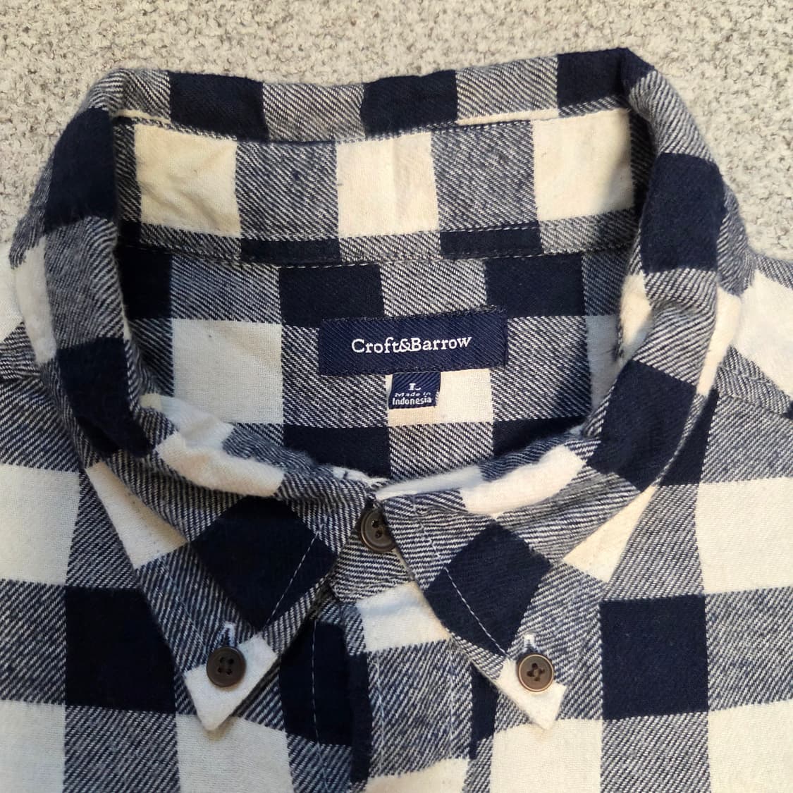 Croft&Barrow 플란넬 체크셔츠 XL(105) 상품이미지3