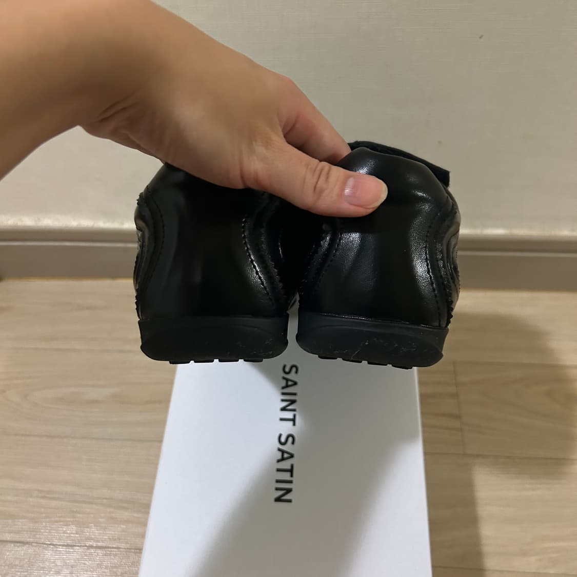 [245] 세인트새틴 포엣 소가죽 레이스업 스트랩 스니커즈 상품이미지6