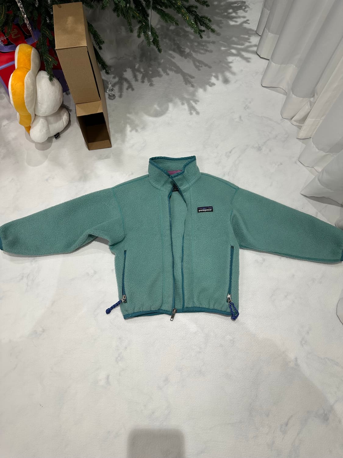 90s 파타고니아 플리스 스노우리스 눈없는산 made in USA 상품이미지1