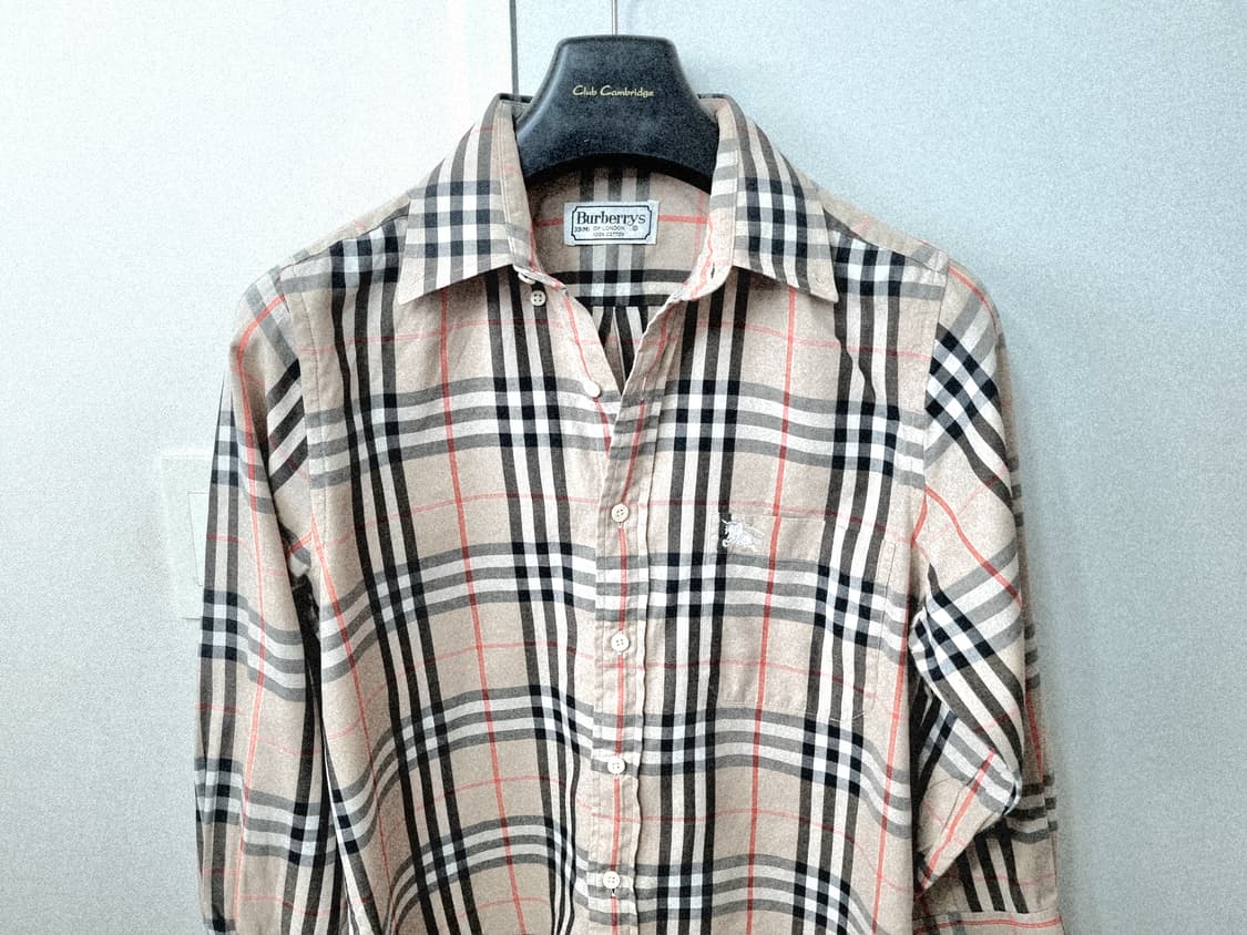 버버리 정품 체크남방 66사이즈 상품이미지2