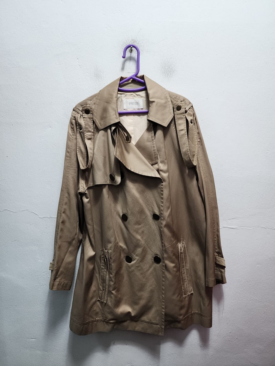 SYSTEM 시스템 트렌치코트 상품이미지1