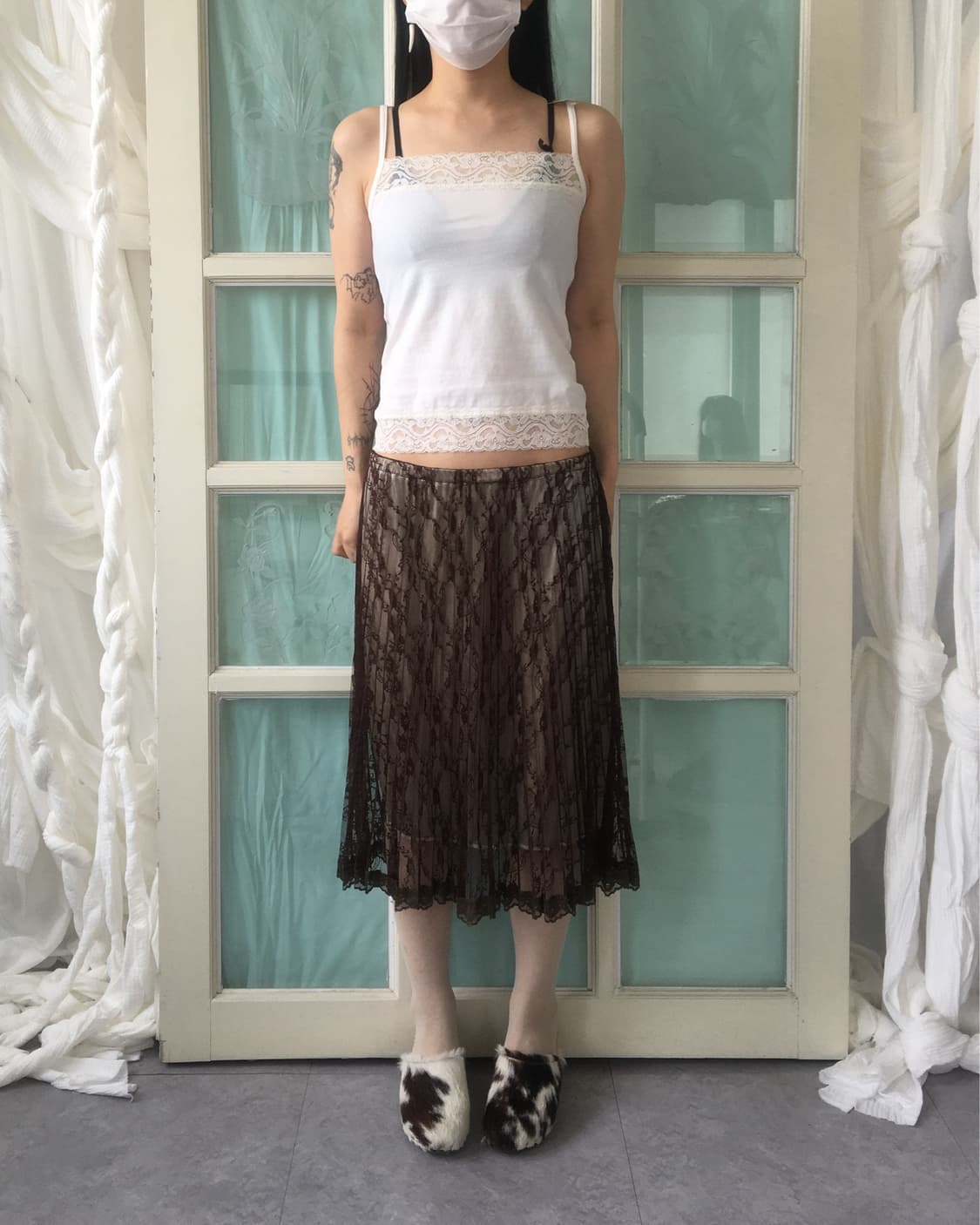 Kumikyoku lace trimming sleeveless 상품이미지6