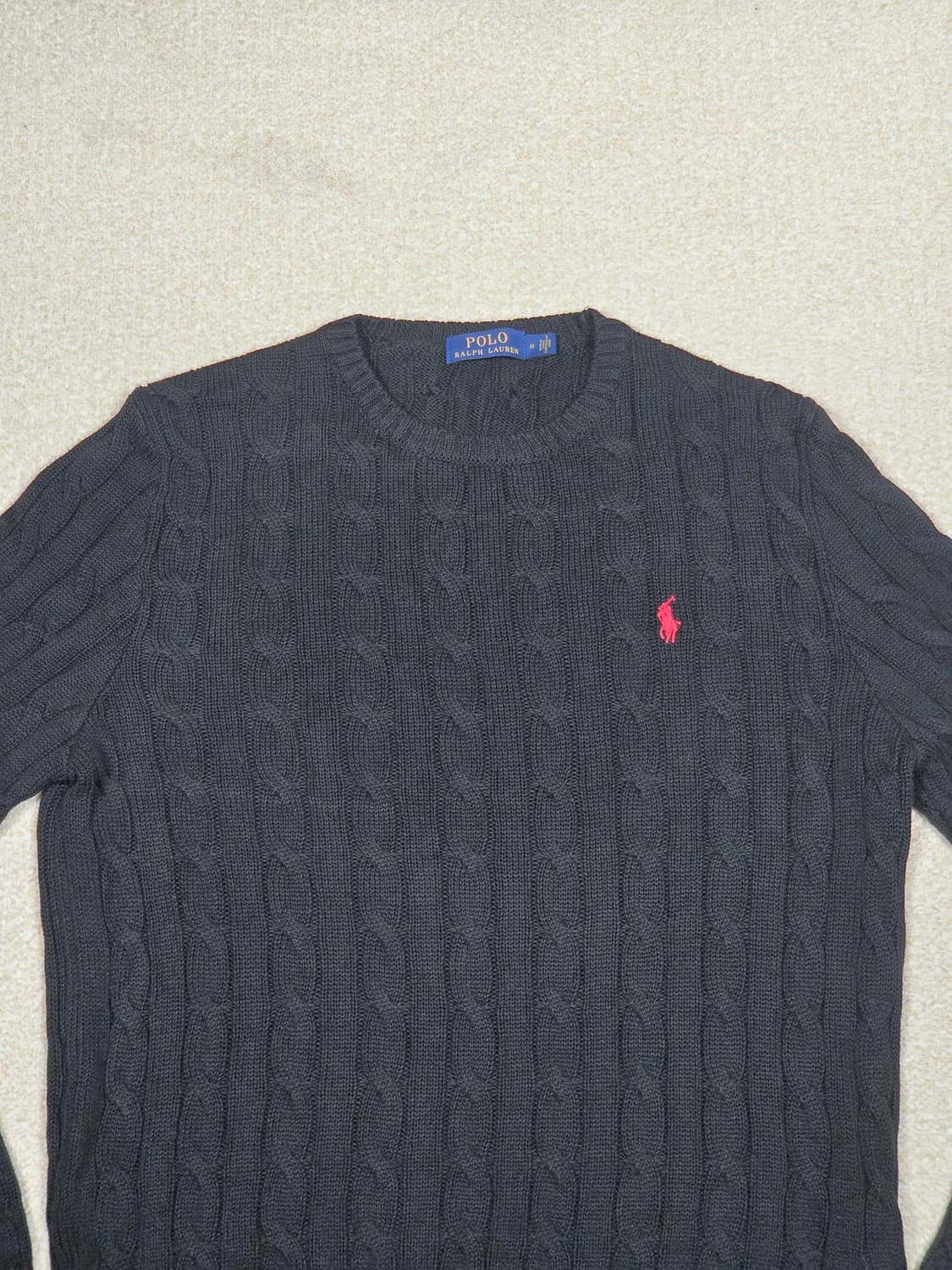 [폴로 랄프로렌] 케이블 코튼 크루넥 니트 스웨터 | A00346 상품이미지2