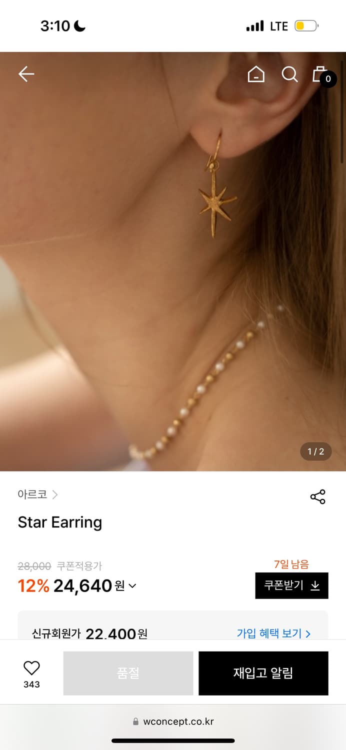 Arco Star Earring  상품이미지4