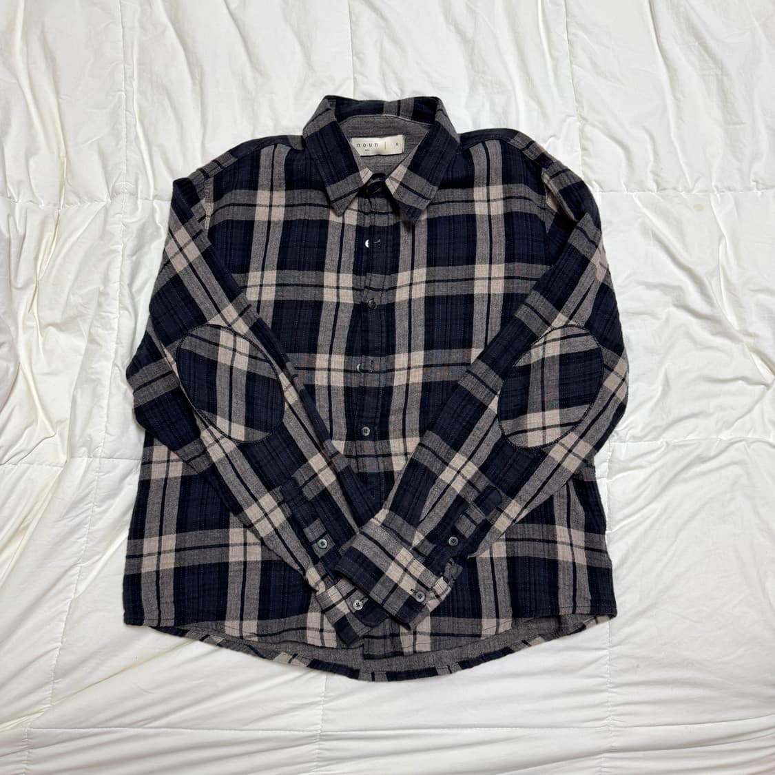 노운 엘보우 패치 셔츠 1사이즈 상품이미지1