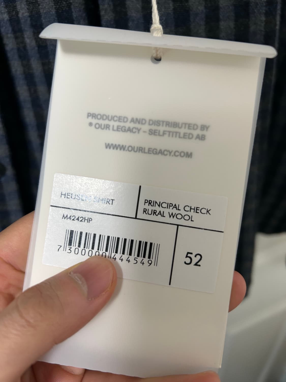 (새상품)아워레가시 heusen 울셔츠 52(105)팝니다. 상품이미지6