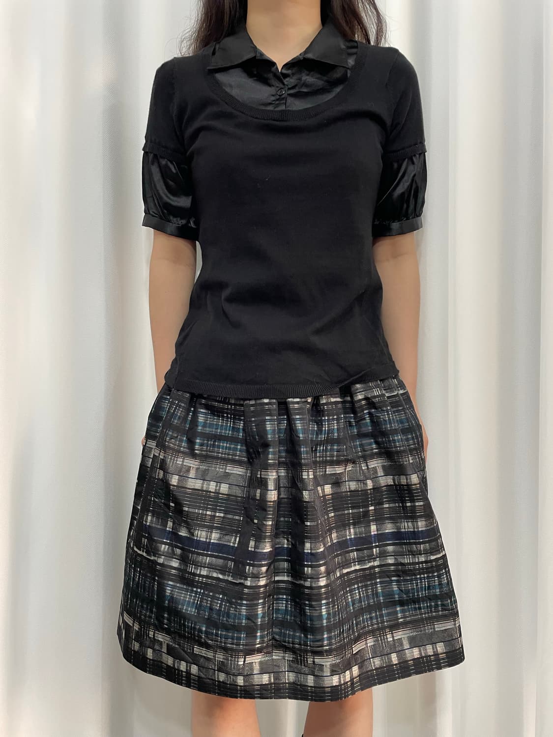 shirt layered top 상품이미지3