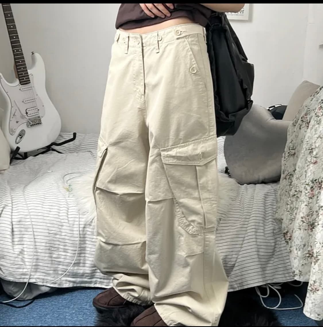 ootj 베이지 포켓 조거 팬츠 상품이미지1