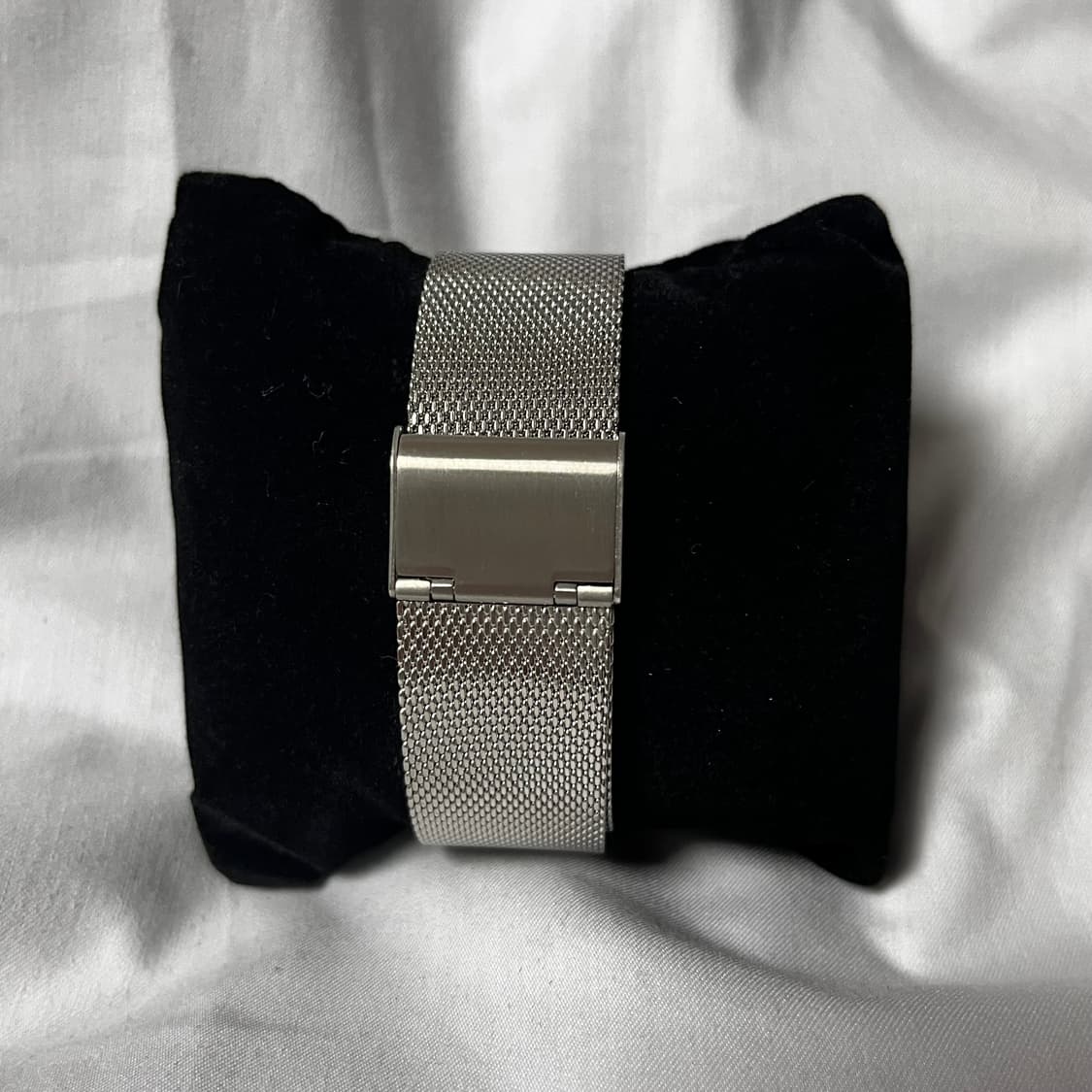 넘버나인x엔젤클로버 뮤직노트 실버 스트랩 워치 상품이미지4