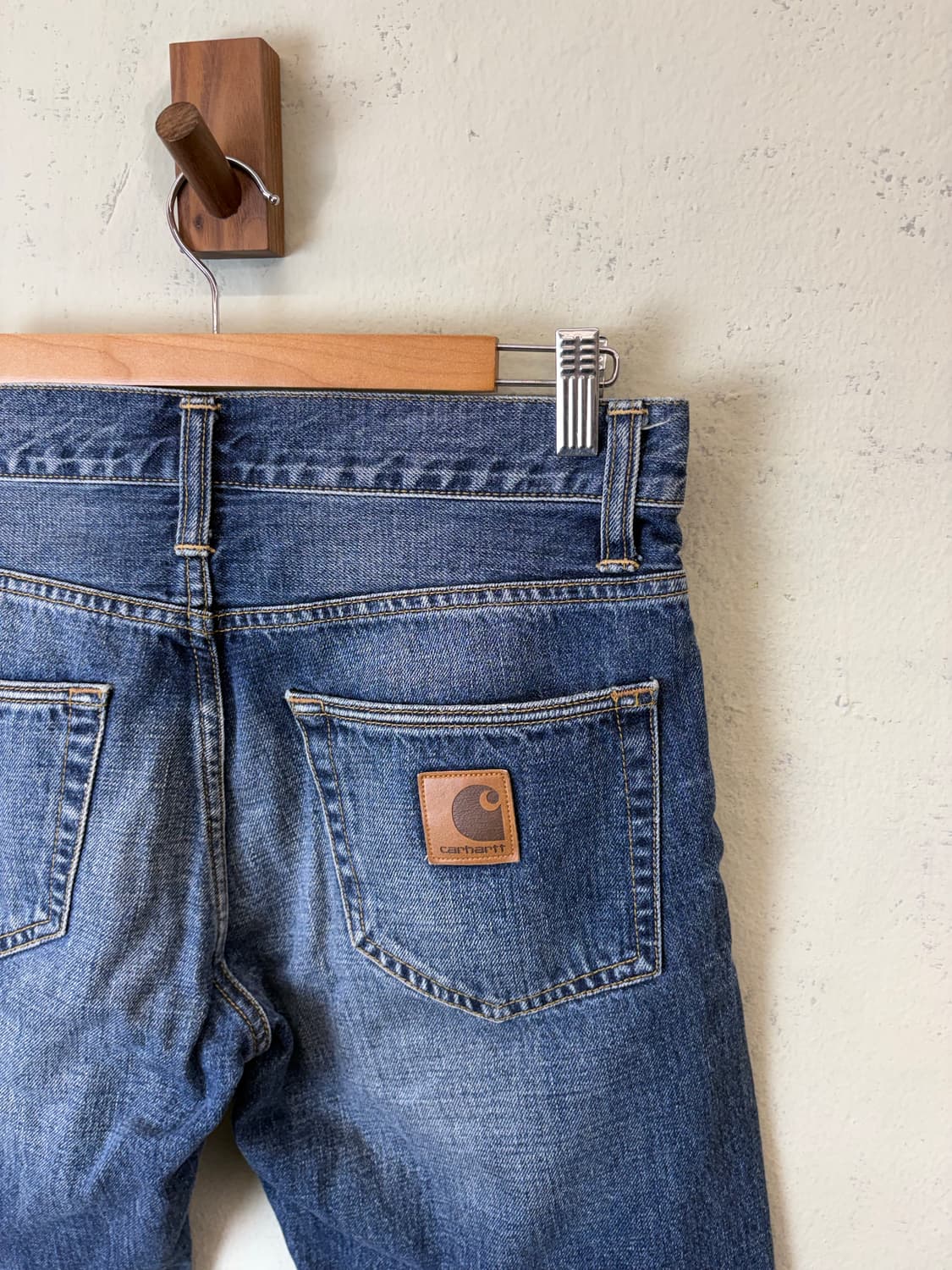 칼하트 빈티지 데님 하프팬츠 상품이미지3