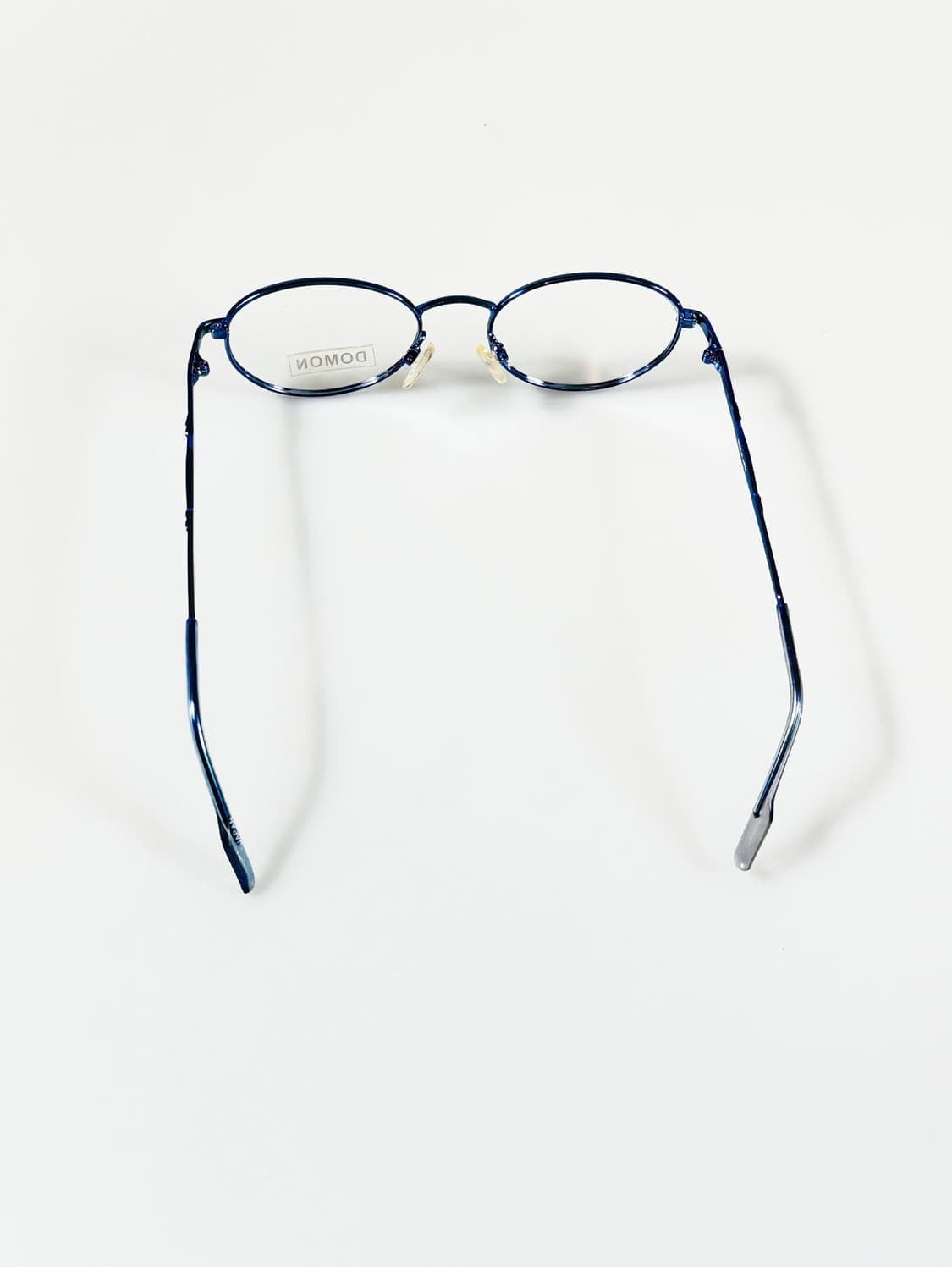 90s DOMON 블루 슬림 오벌 메탈 프레임 빈티지 안경 상품이미지5