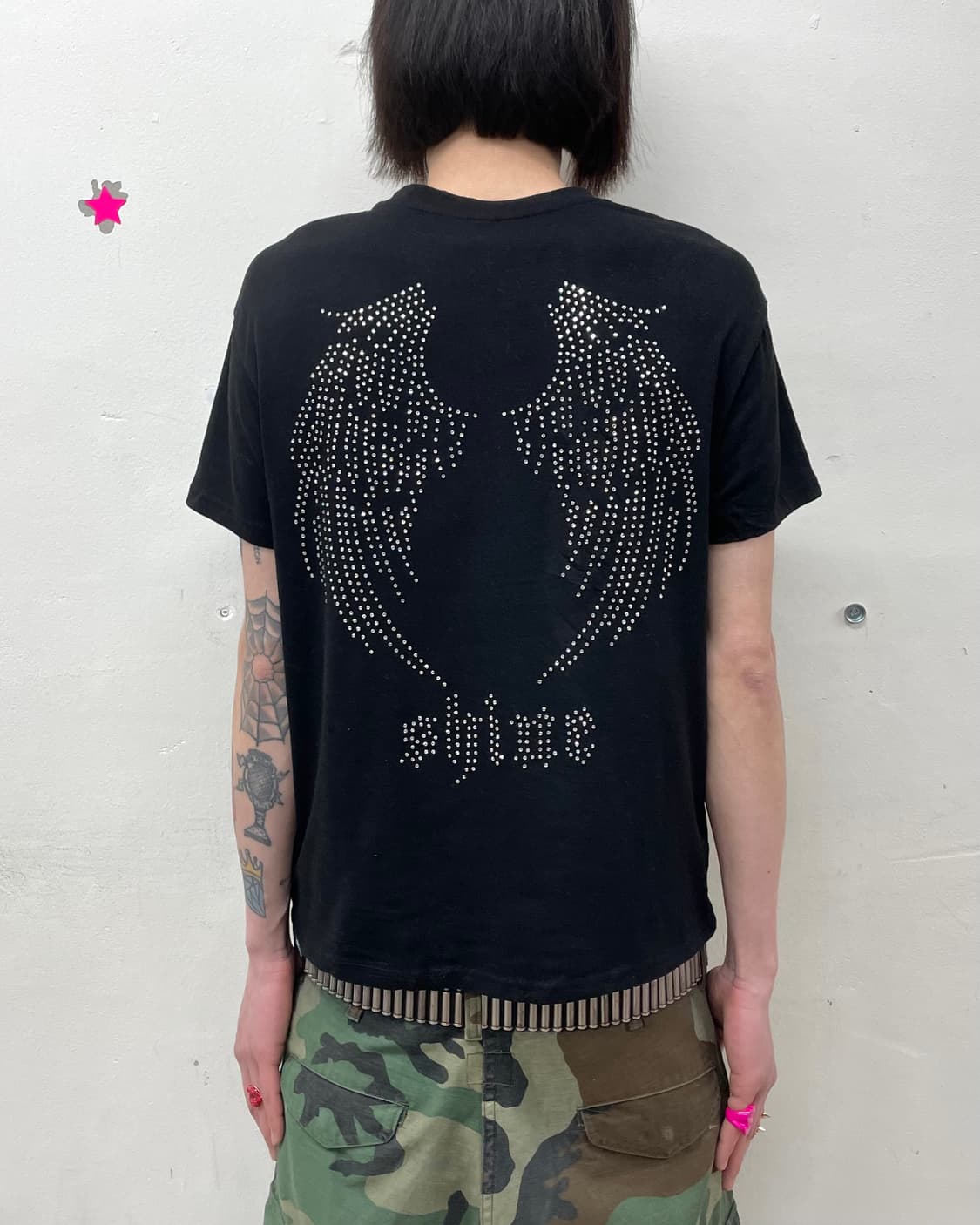 Back wing cubic T-shirt  상품이미지1