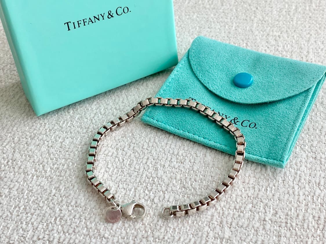 티파니 실버 베네치안 팔찌 18.5CM 남녀공용(컨디션굿) 상품이미지2