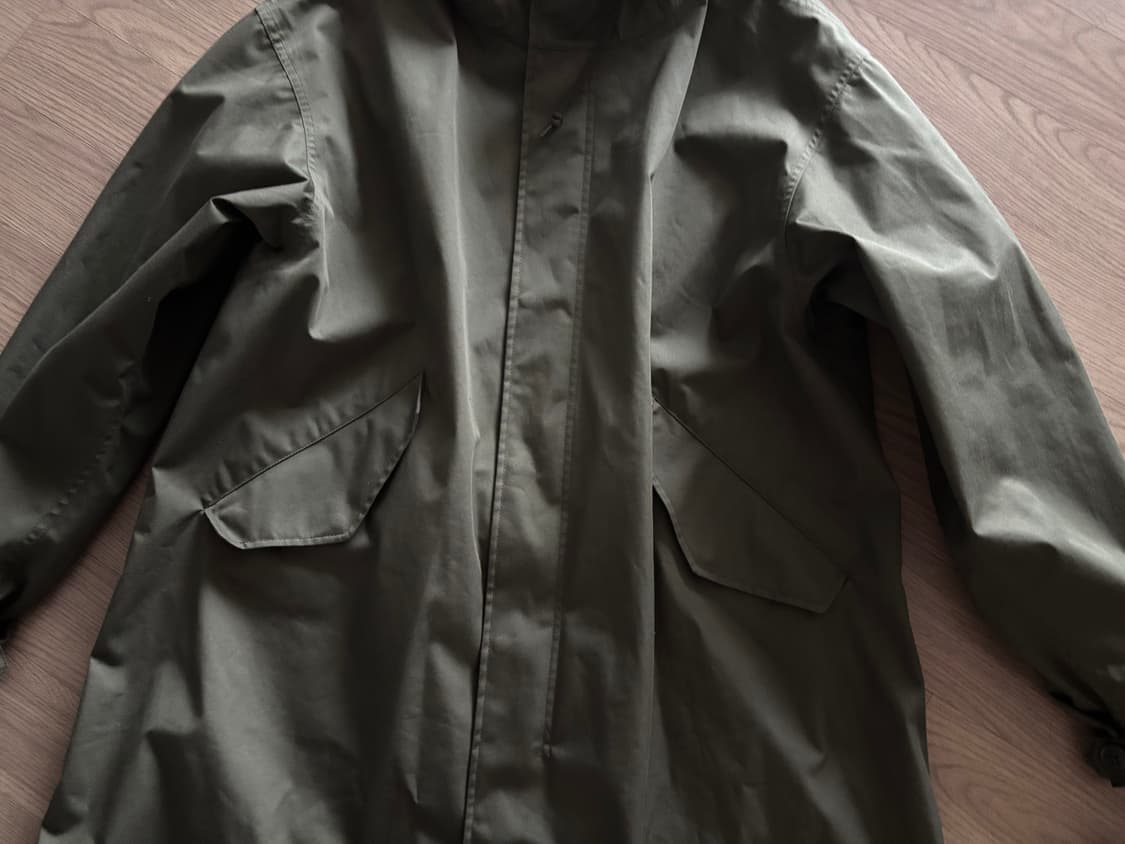 상태최상 유니클로 블럭테크 야상 레인코트 웨더코트 님성100,105 상품이미지2