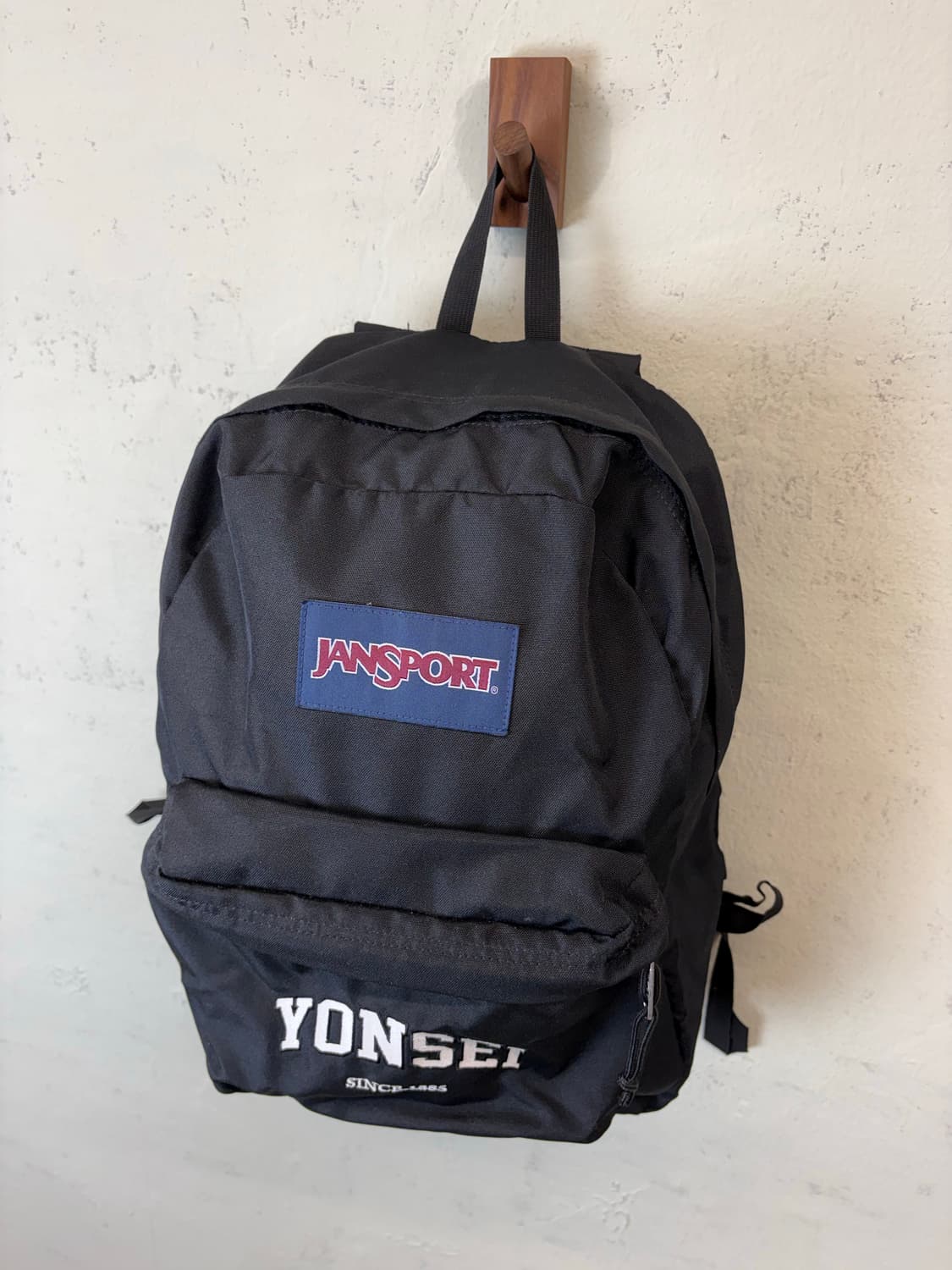 잔스포츠 연세대 콜라보 백팩 블랙 상품이미지5