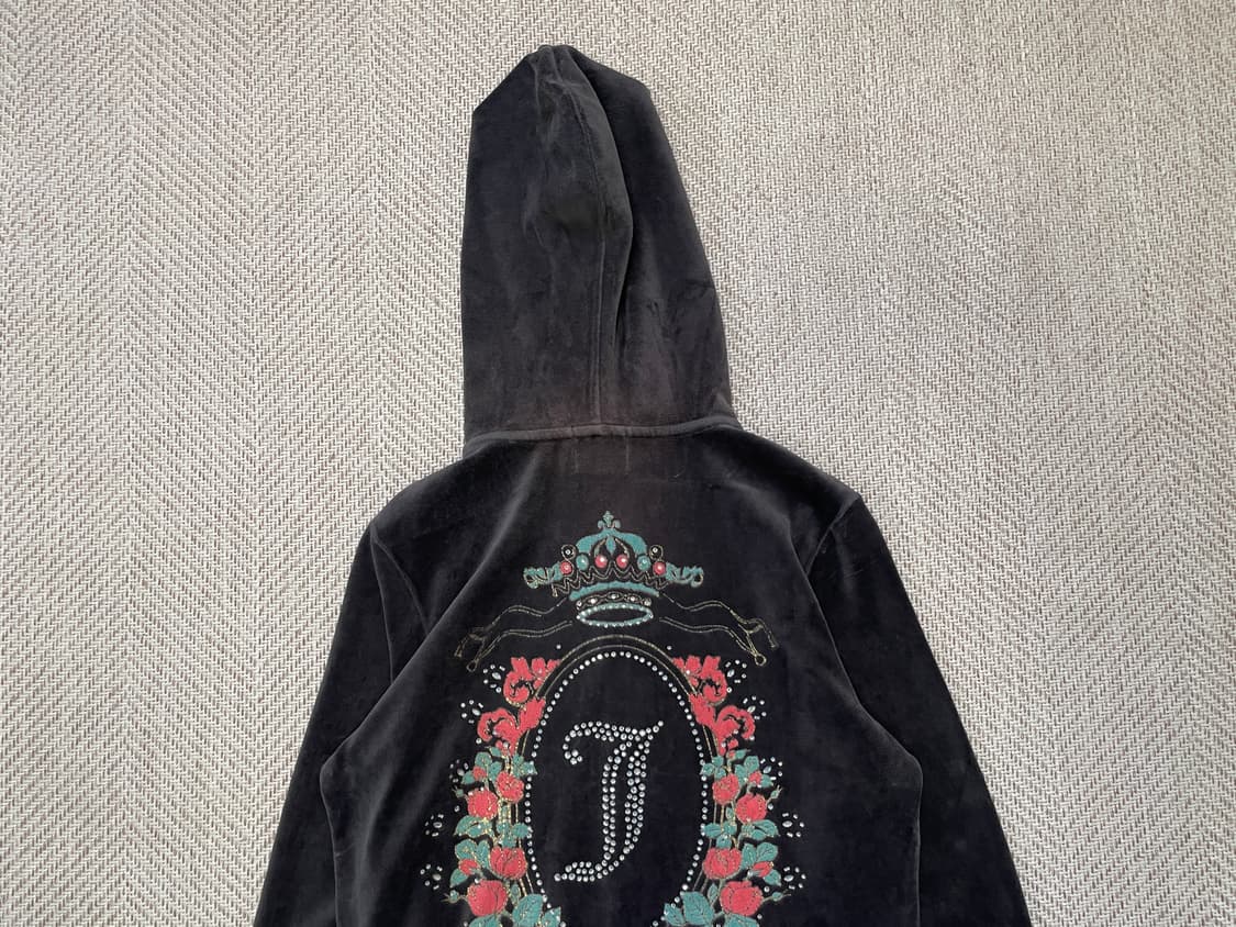 빈티지 juicy couture 쥬시 꾸뛰르 벨루어 후드 집업 상품이미지2