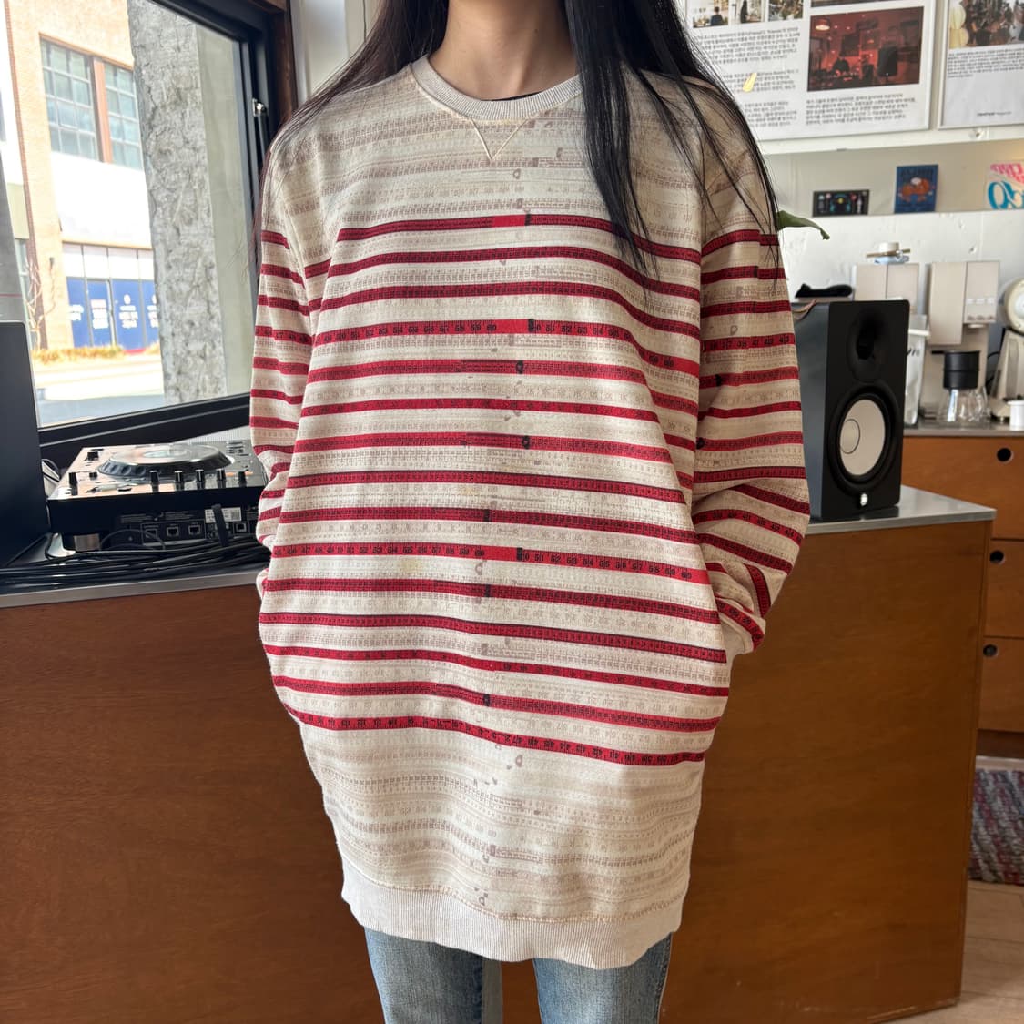 00s 장폴고티에 치수 프린팅 롱 스웻셔츠 상품이미지2