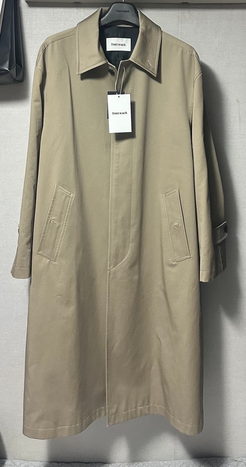 토니웩 /코튼 드릴 싱글 브레스티드 오버코트_베이지 / XL 상품이미지4