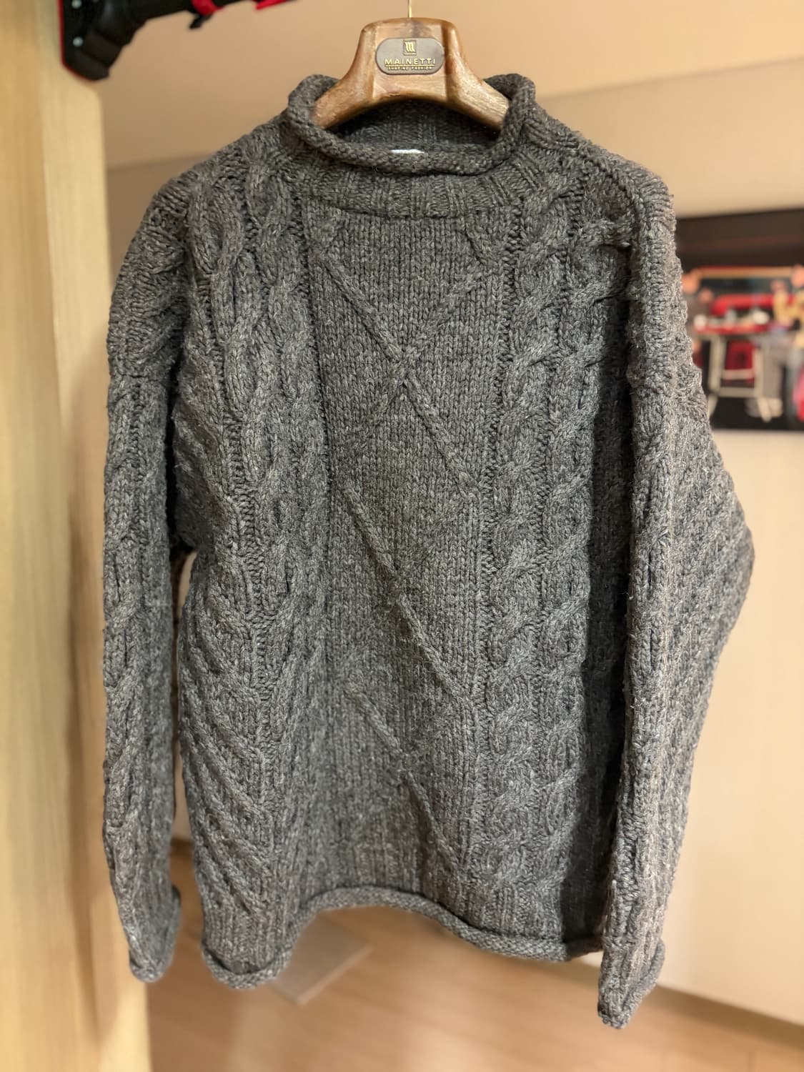 (L) 롤넥 피셔맨 스웨터 헤비울 폴로 polo rrl 드레익스 상품이미지1