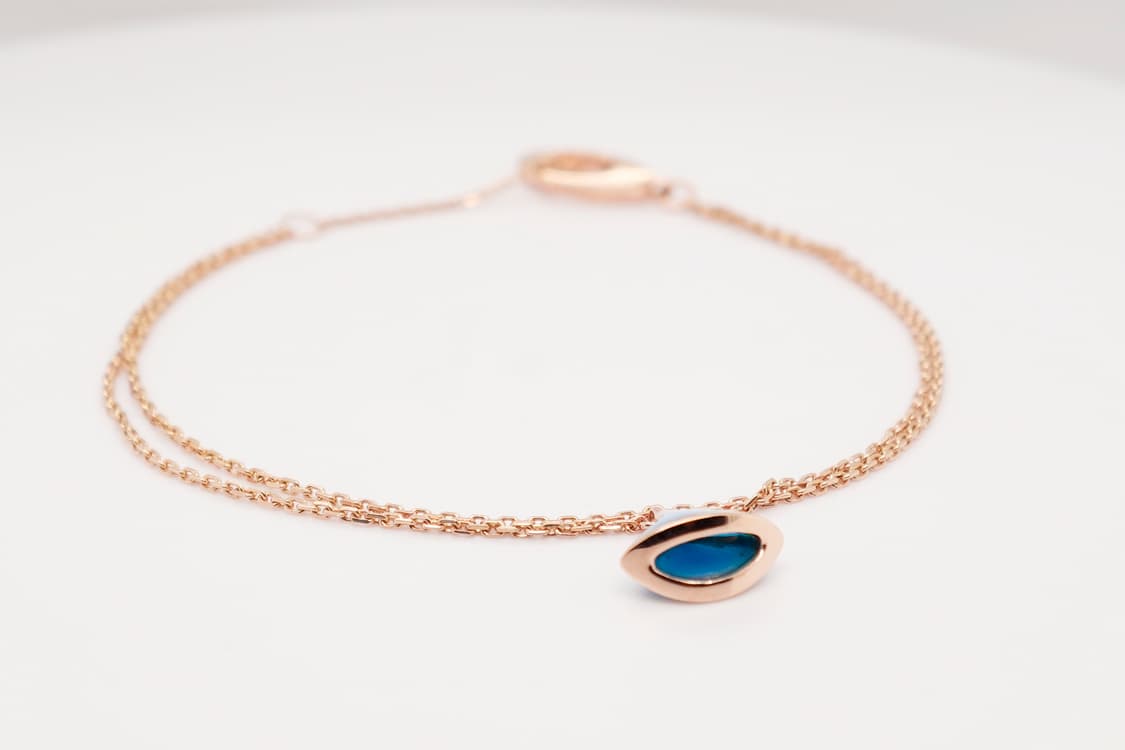 불가리 디바스드림 18K 핑크골드 터쿼이즈 터키석 팔찌 SM 사이즈 상품이미지4