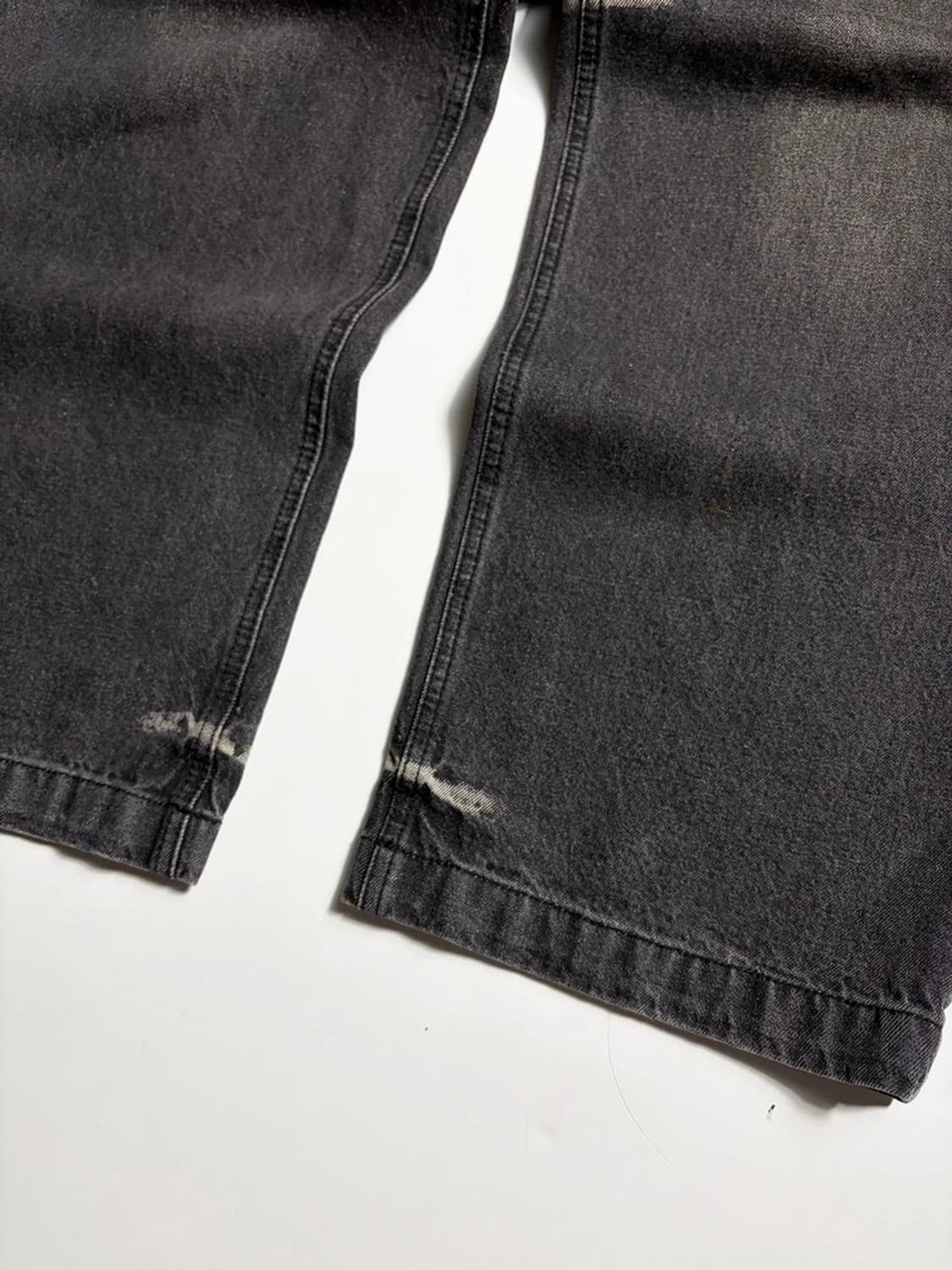 메종미네드 블랙 워싱 와이드 데님 팬츠 R1680 상품이미지4