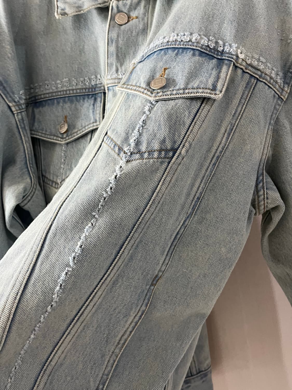 KIMHEKIM 김해김 데미지연청자켓 상품이미지4