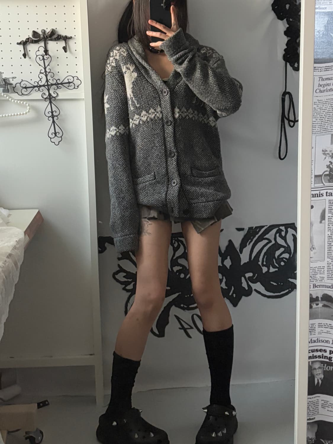 • Abercrombie Grey Nordic Cardigan 상품이미지8