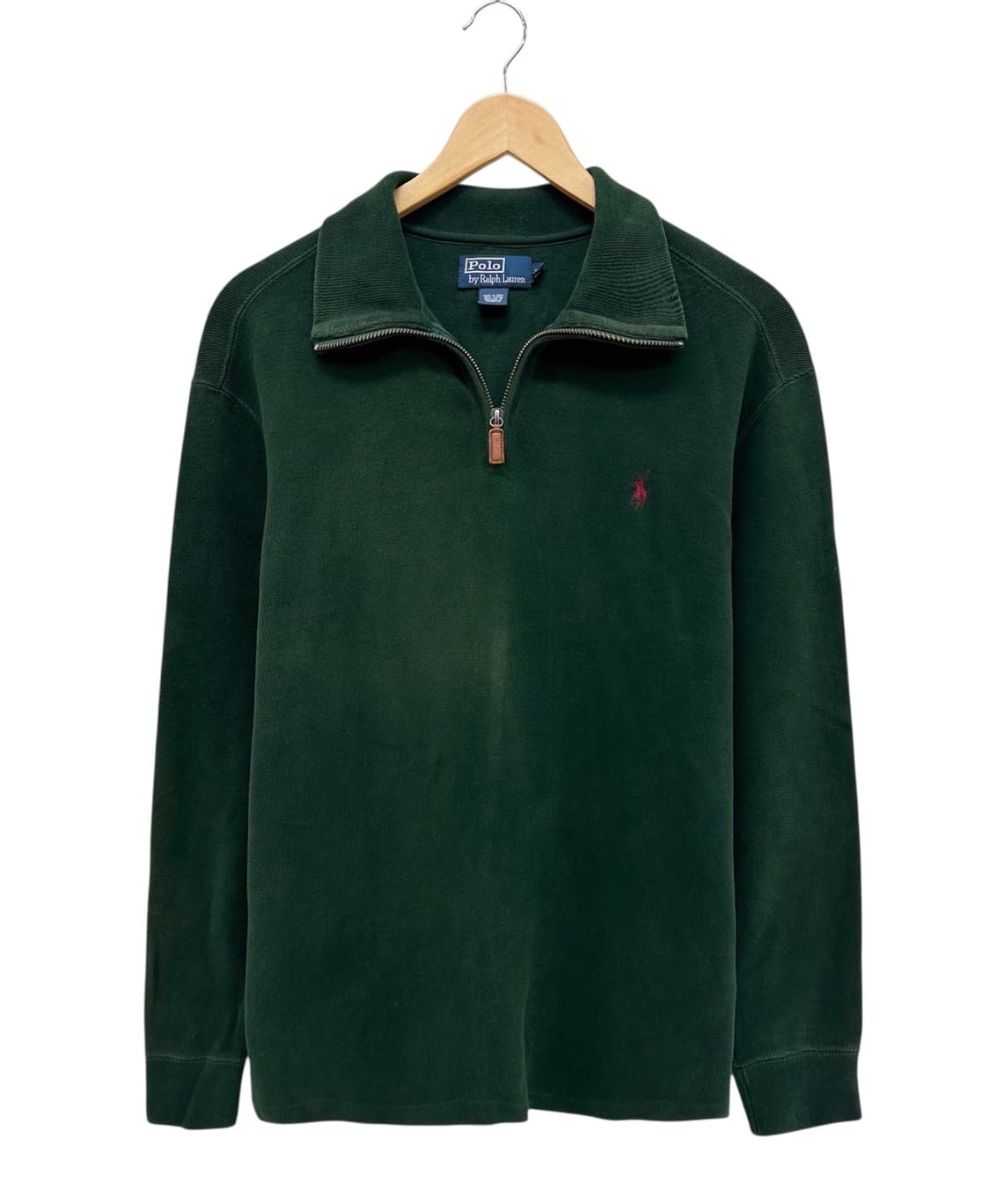 폴로 반집업 니트 그린 (M) 상품이미지1