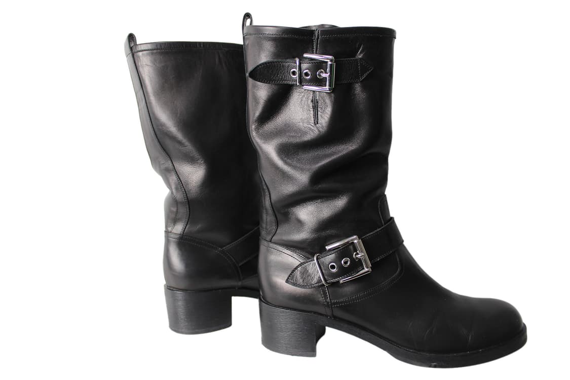 Gianvito Rossi 지안비토로시 레더 바이커 부츠 상품이미지3