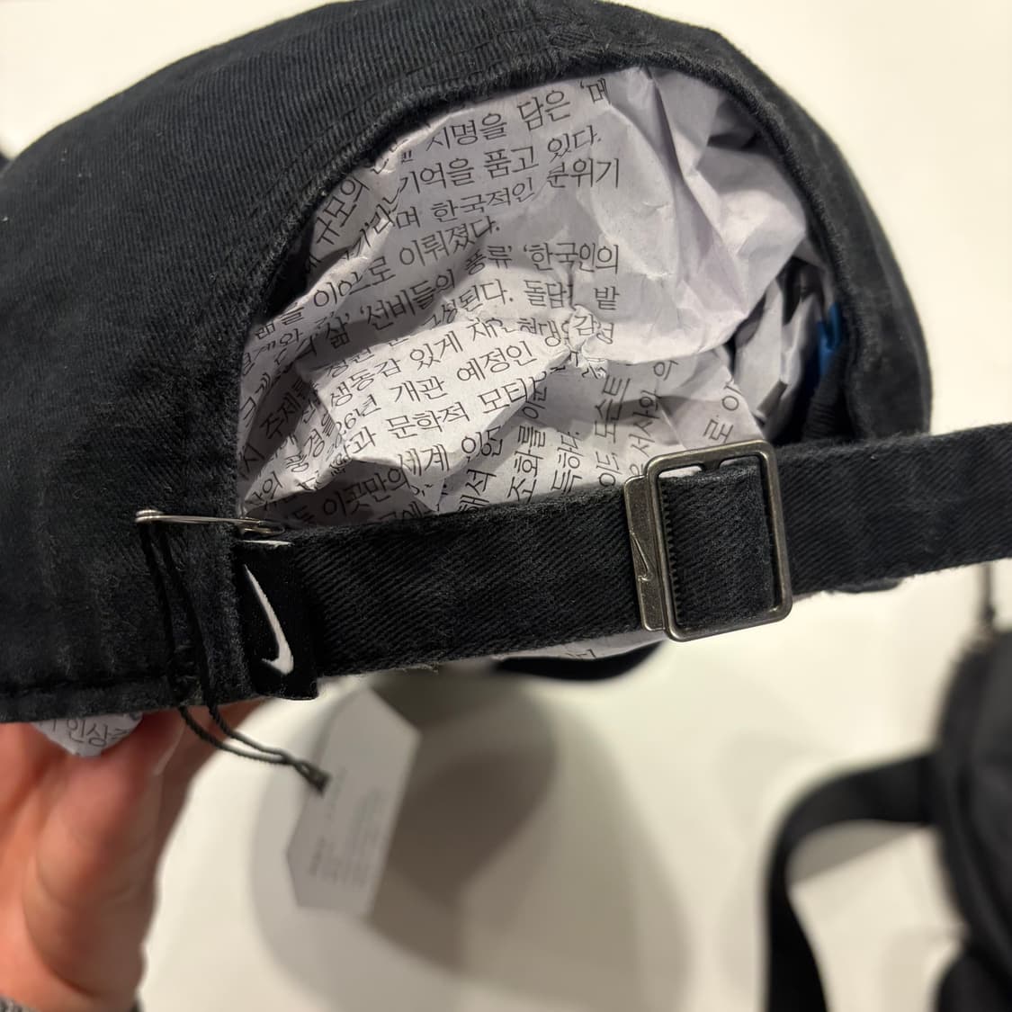 나이키 스우시 블랙 볼캡 상품이미지3