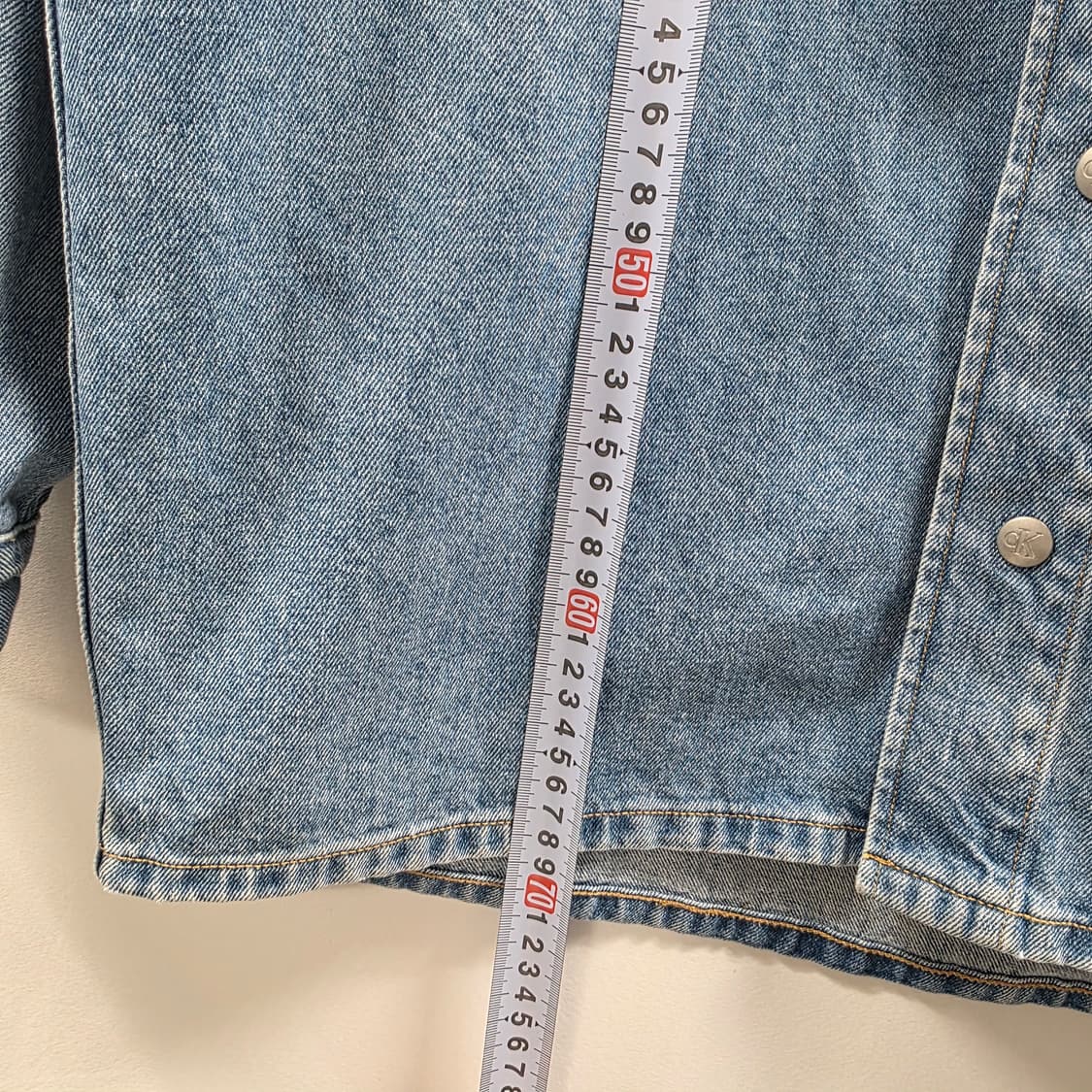 1629 캘빈클라인 진블루박시 루즈핏 데님 셔츠 S 상품이미지4