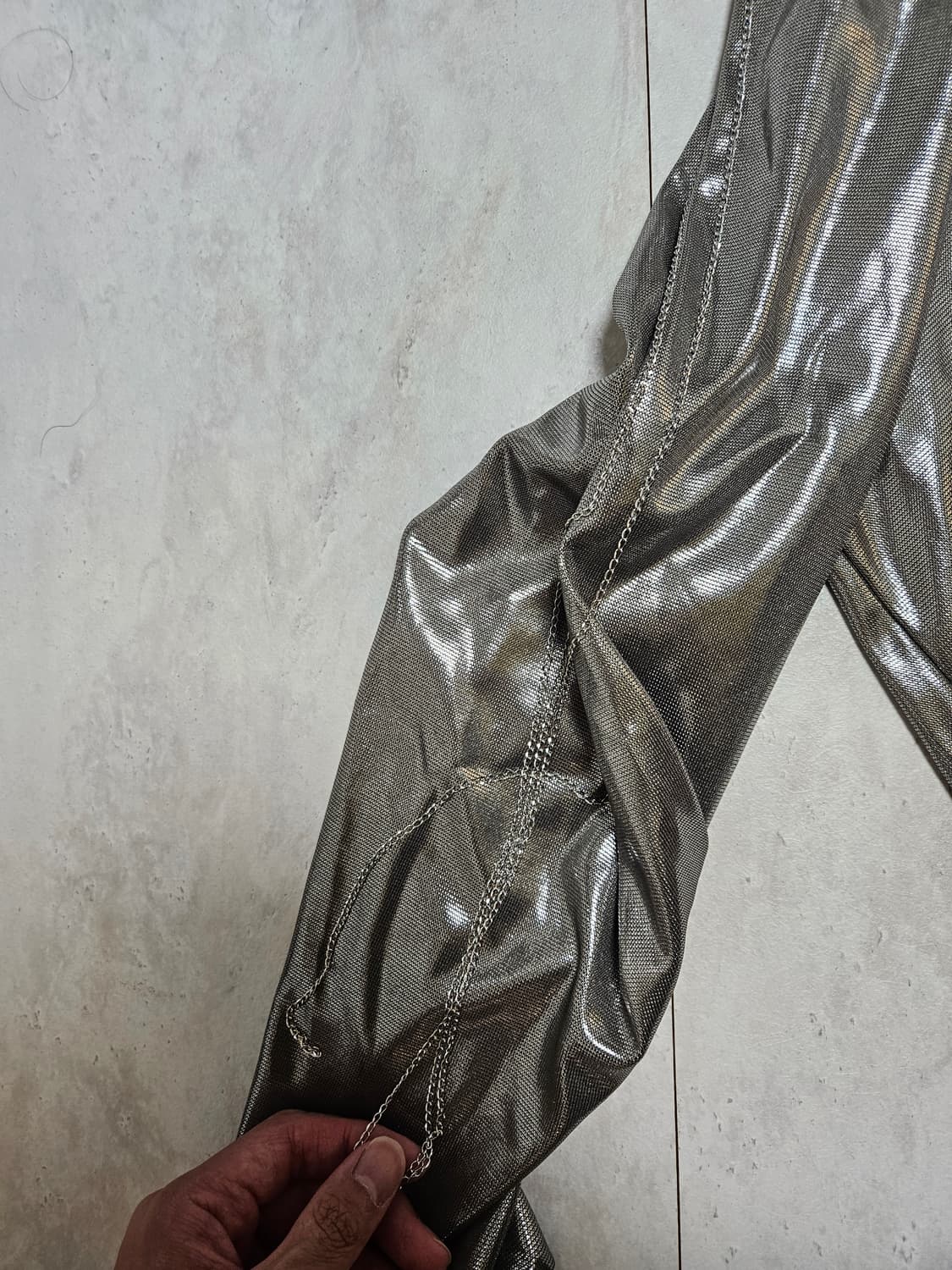 24ss 더블렛 호일 저지 트랙 후디 자켓 상품이미지4