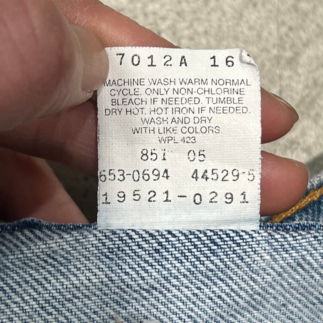 usa 리바이스 521 데님팬츠 s10112 상품이미지8