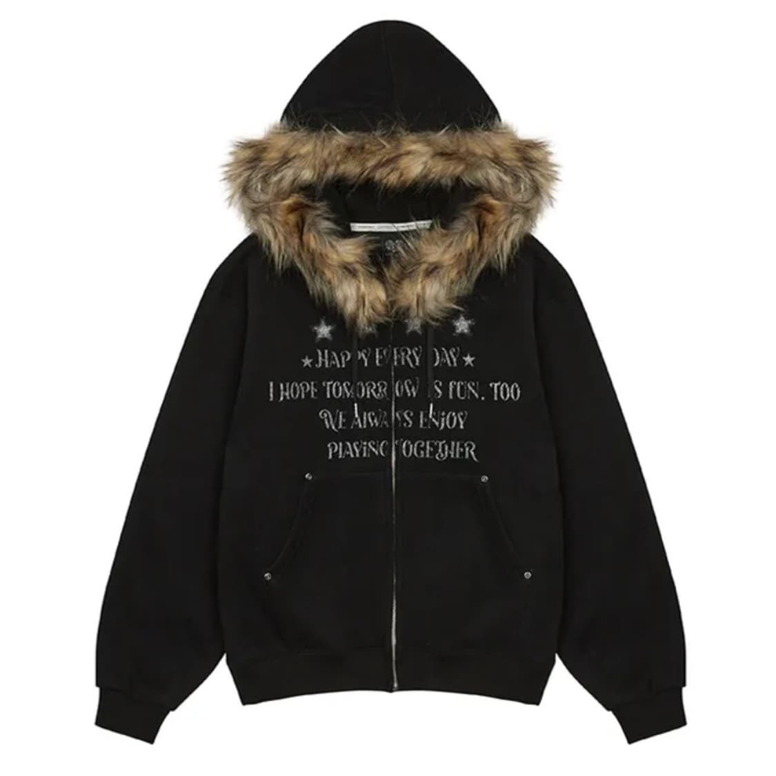 러브이즈트루 퍼 후드집업  상품이미지1