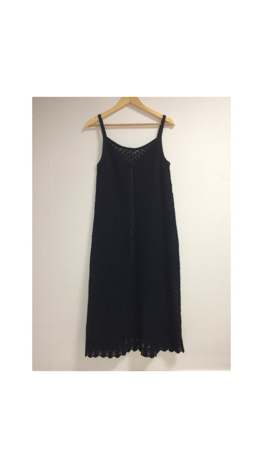 gu 지유 뜨개 나시 레이어드 롱 원피스 상품이미지4