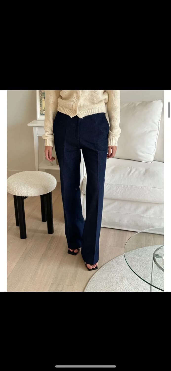 언더스탠딩 노튼 베이직팬츠 연청, 진청 s 상품이미지1