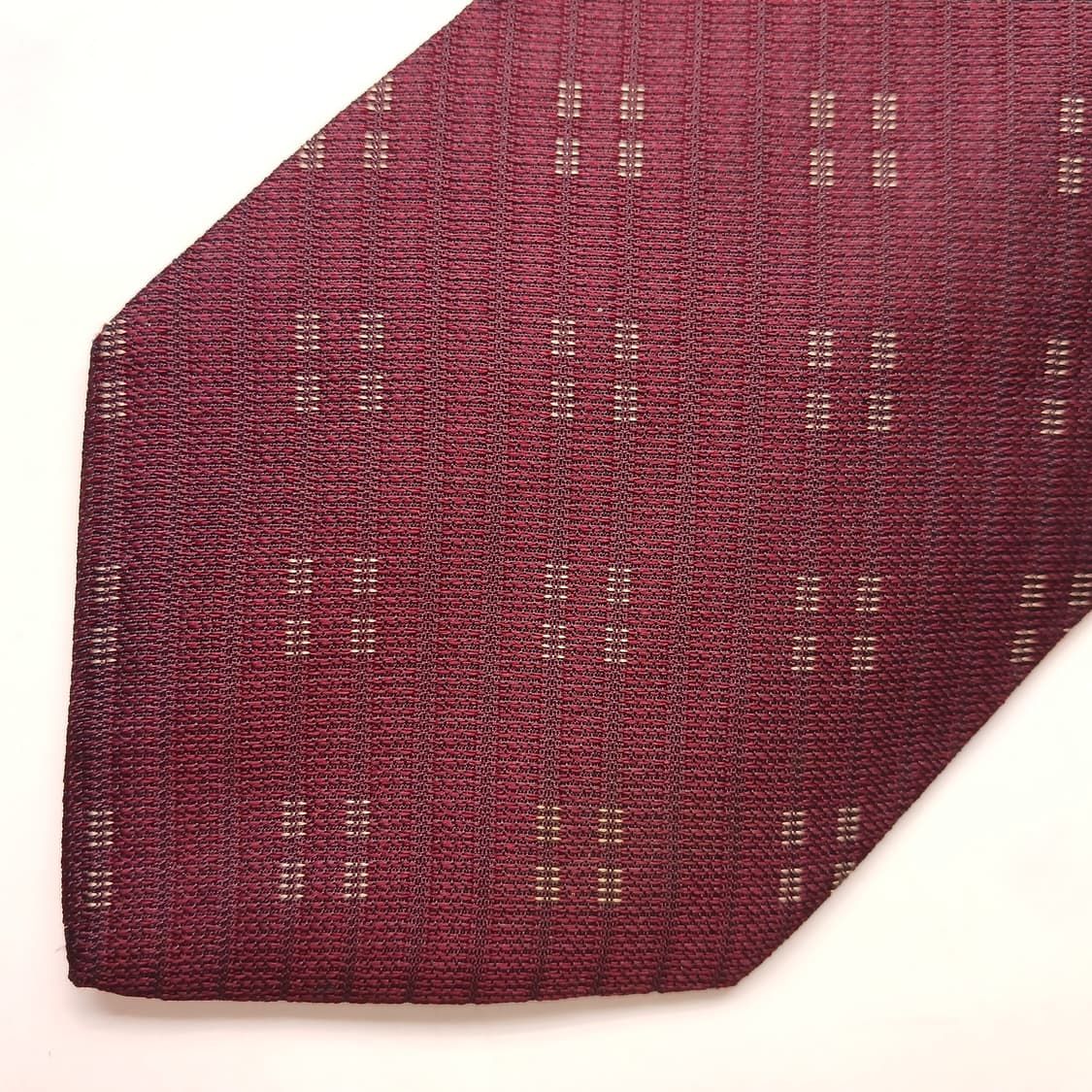 엠포리오 아르마니 실크 와인 패턴 넥타이 9.3cm A+등급 E929 상품이미지7