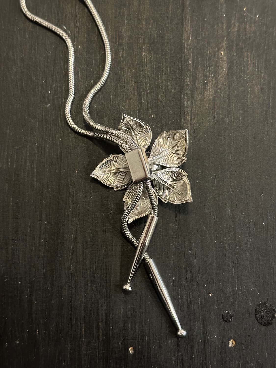 Vintage pearl bolo tie🫧 상품이미지3