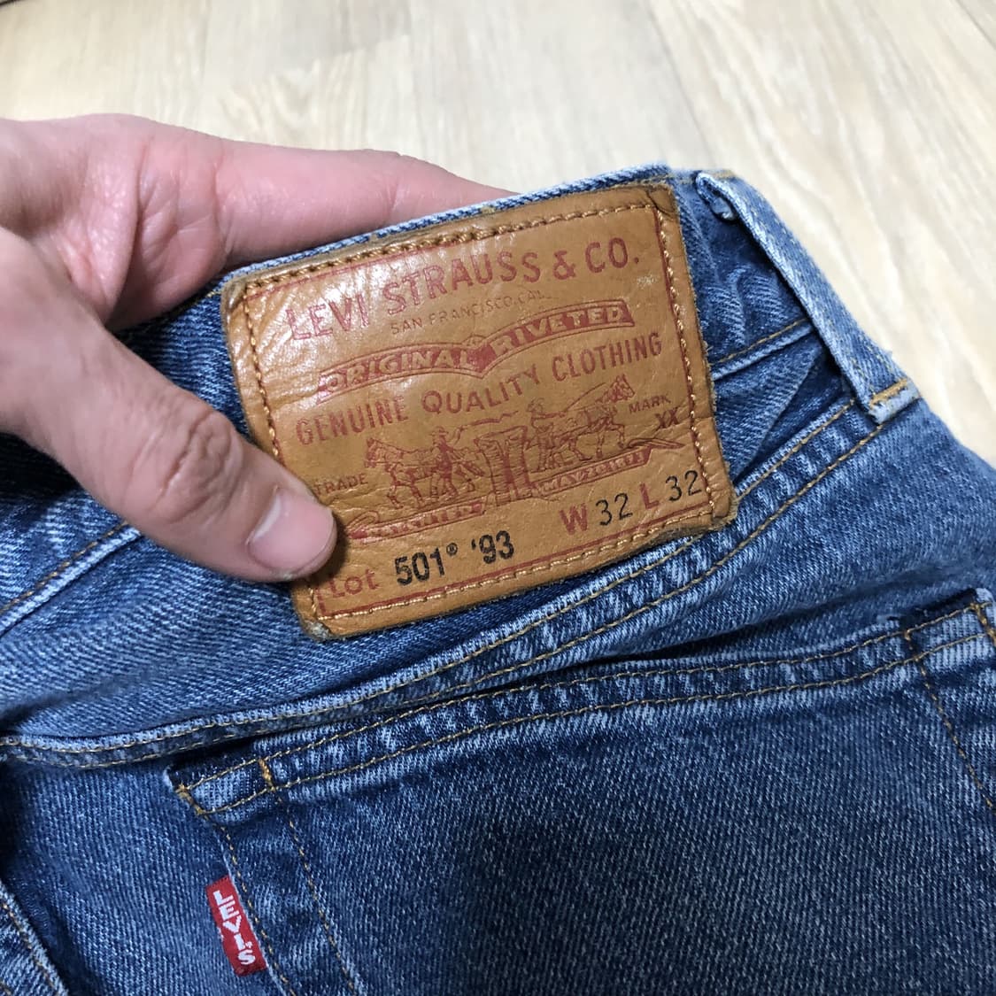 (30) 리바이스 Levi's 501' 93 스트레이트핏 연청 데님 상품이미지8