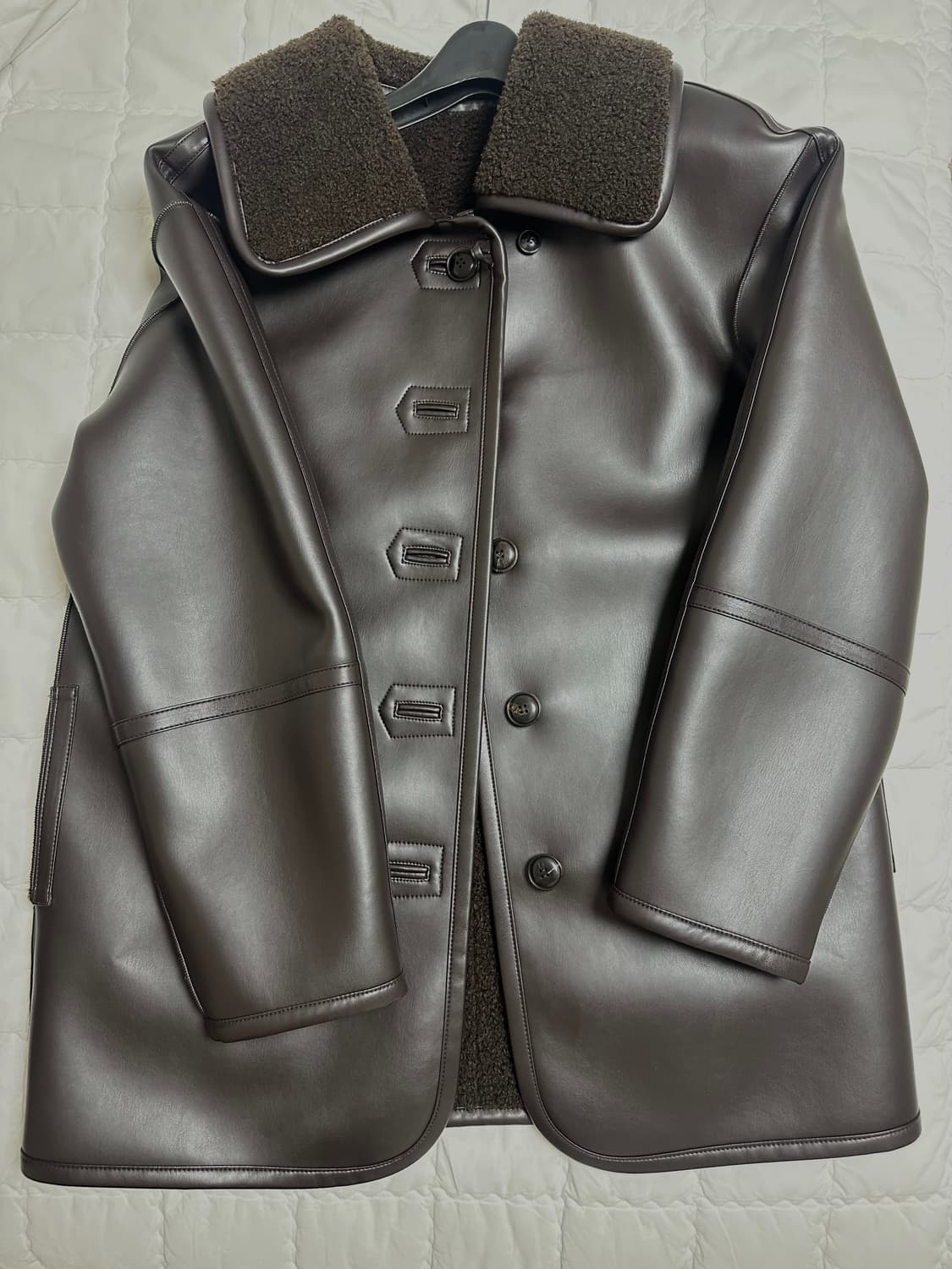 로우클래식 리버서블 시어링자켓 브라운 상품이미지1