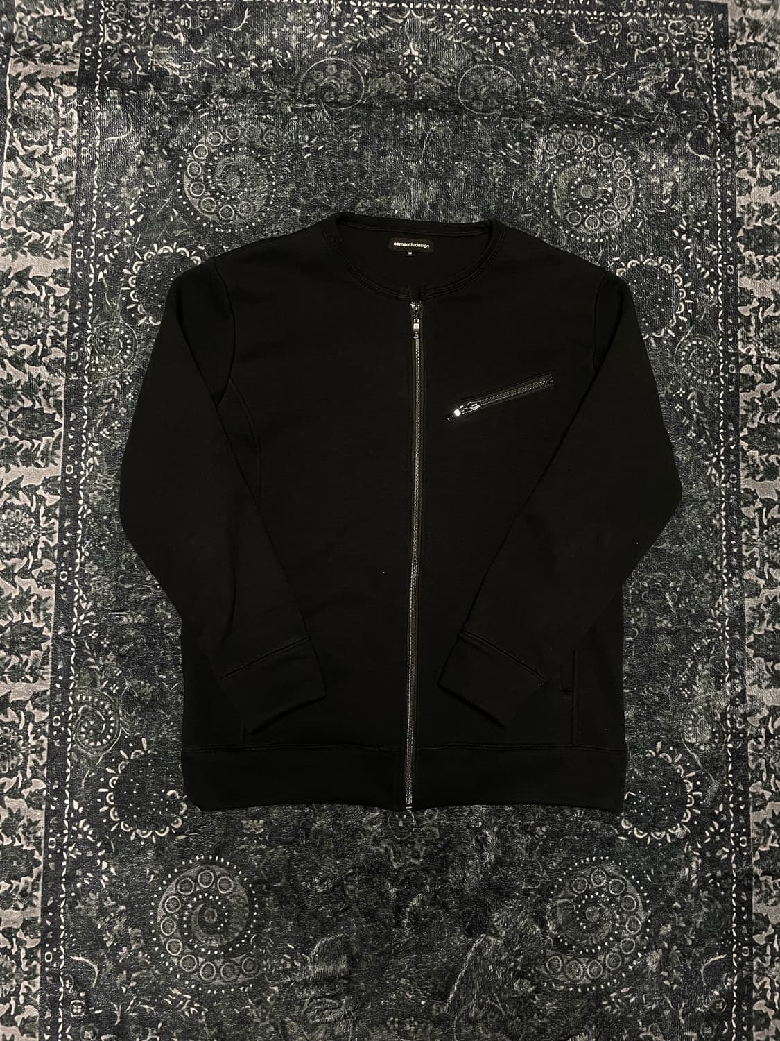 semantic design black nap jacket 상품이미지1