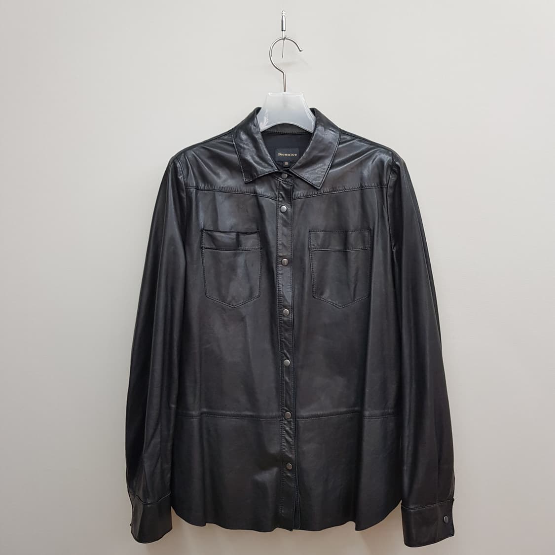 베르니스 Berenice 램스킨 레더 셔츠 자켓 38사이즈 상품이미지1