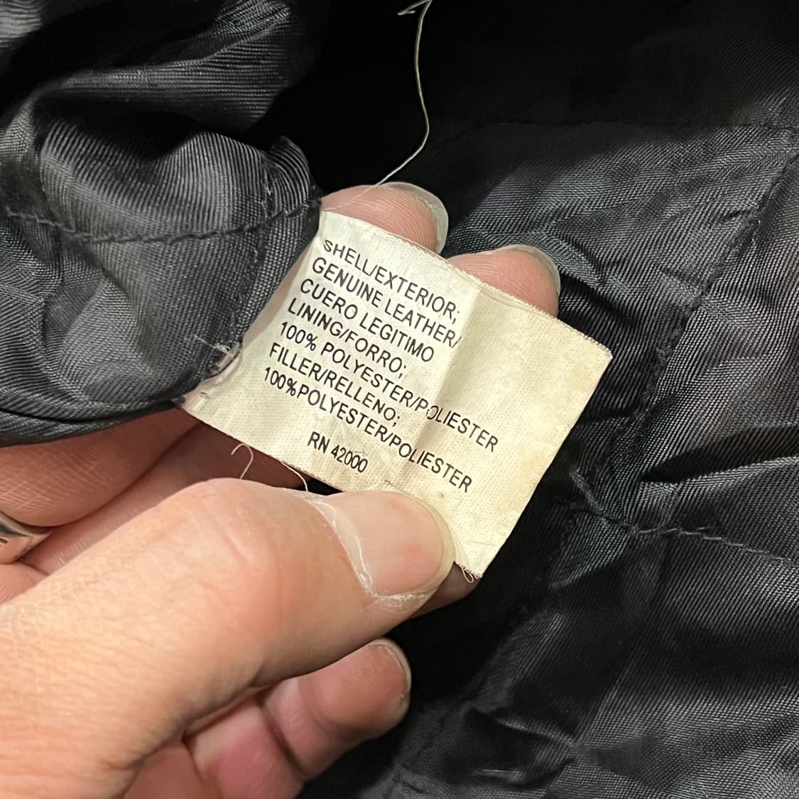  빈티지 레더 봄버 자켓 y15016 상품이미지7