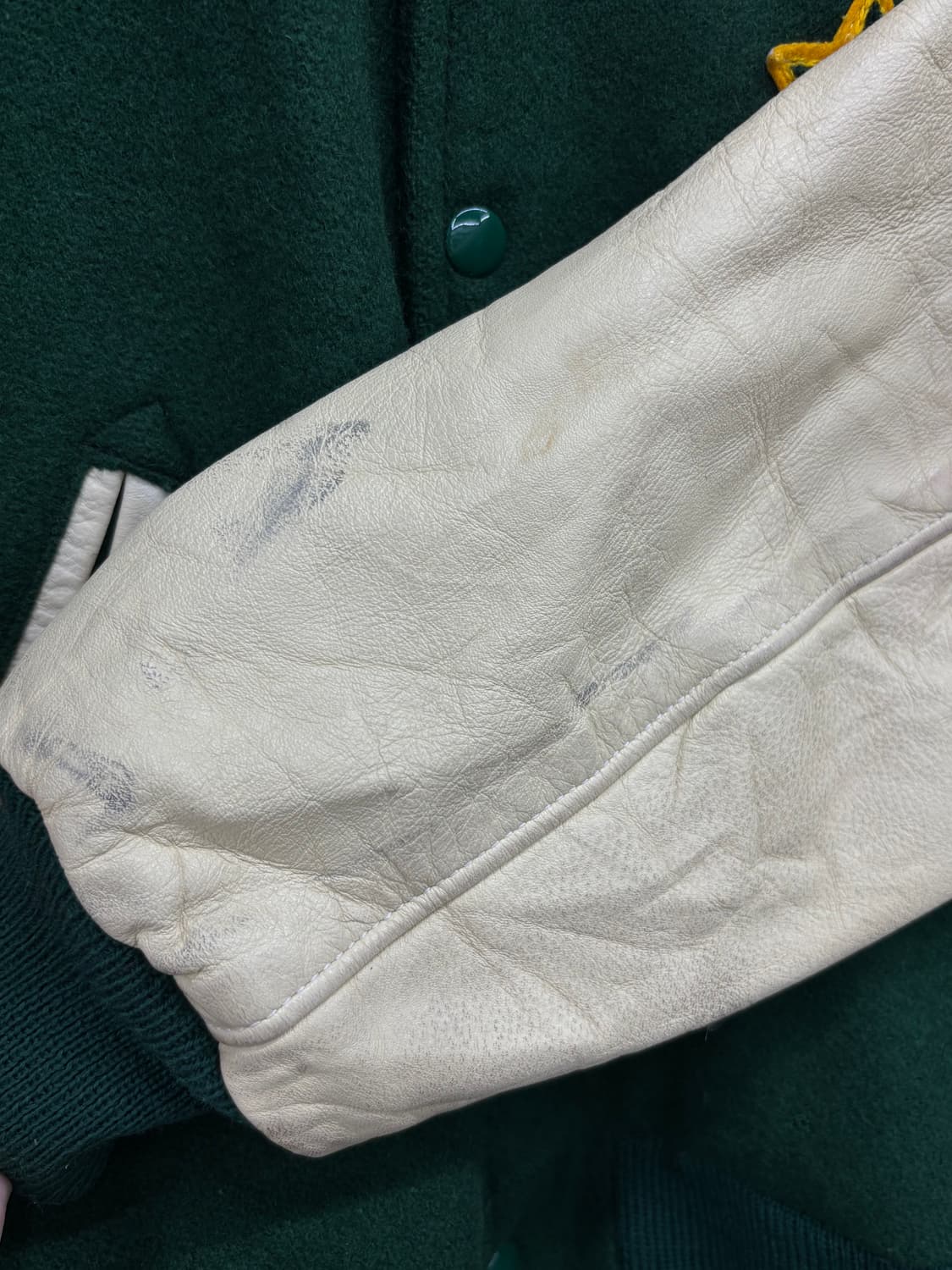 VTG 레더암 울 바시티 자켓 상품이미지6