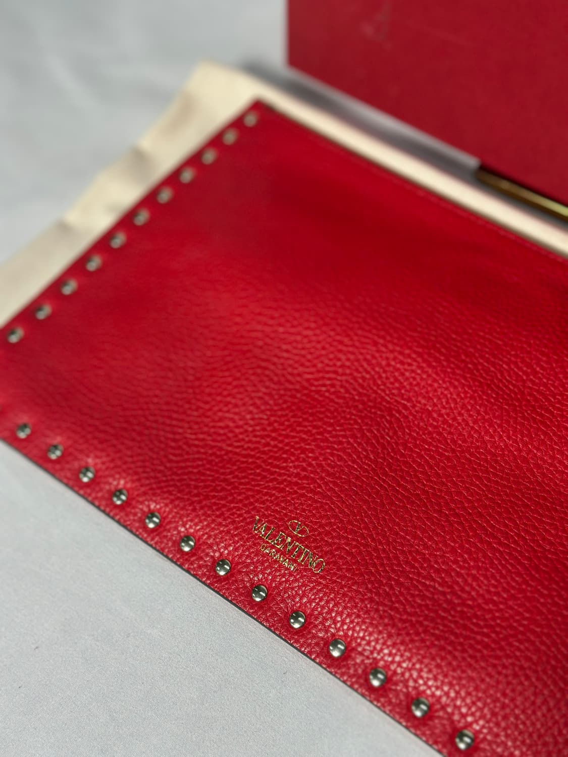 [정품]발렌티노 락스터드 클러치 레드 상품이미지2