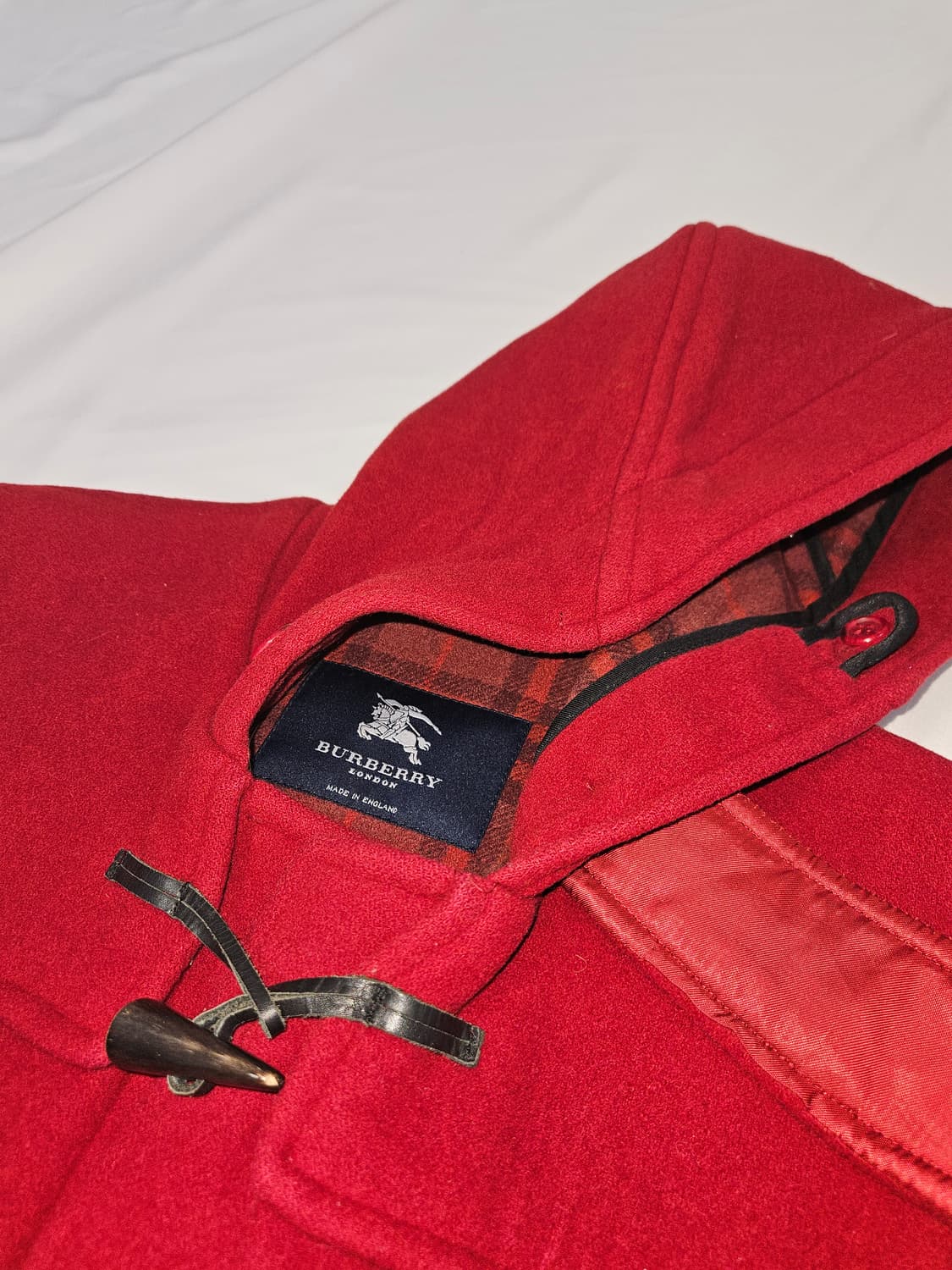 버버리 빨간모자 레드 떡볶이코트 빈티지 더플코트 모 올드스쿨 정품 10 상품이미지4